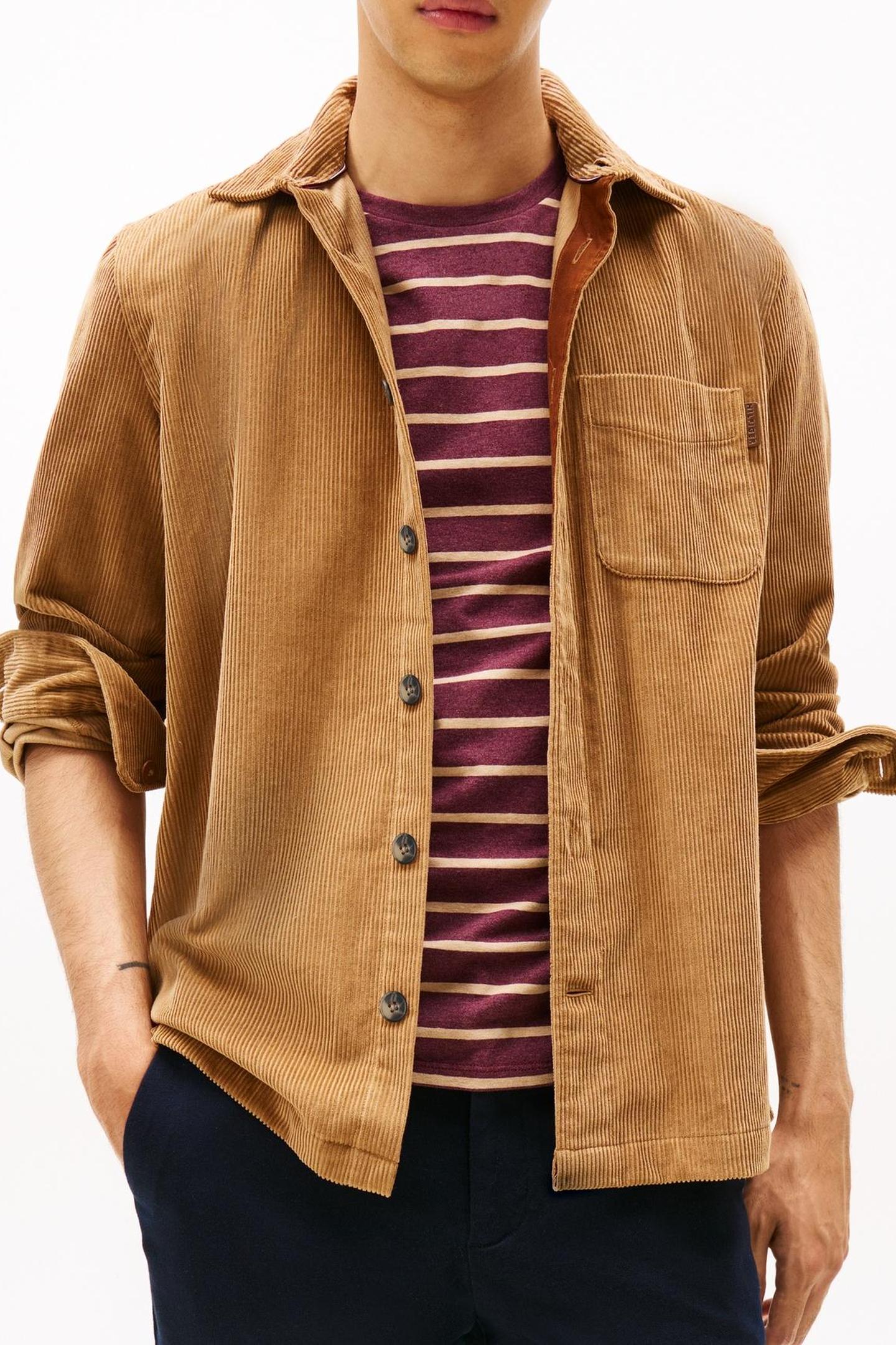 CORDUROY RELAXED OVERSHIRT HICKORY CORD 2