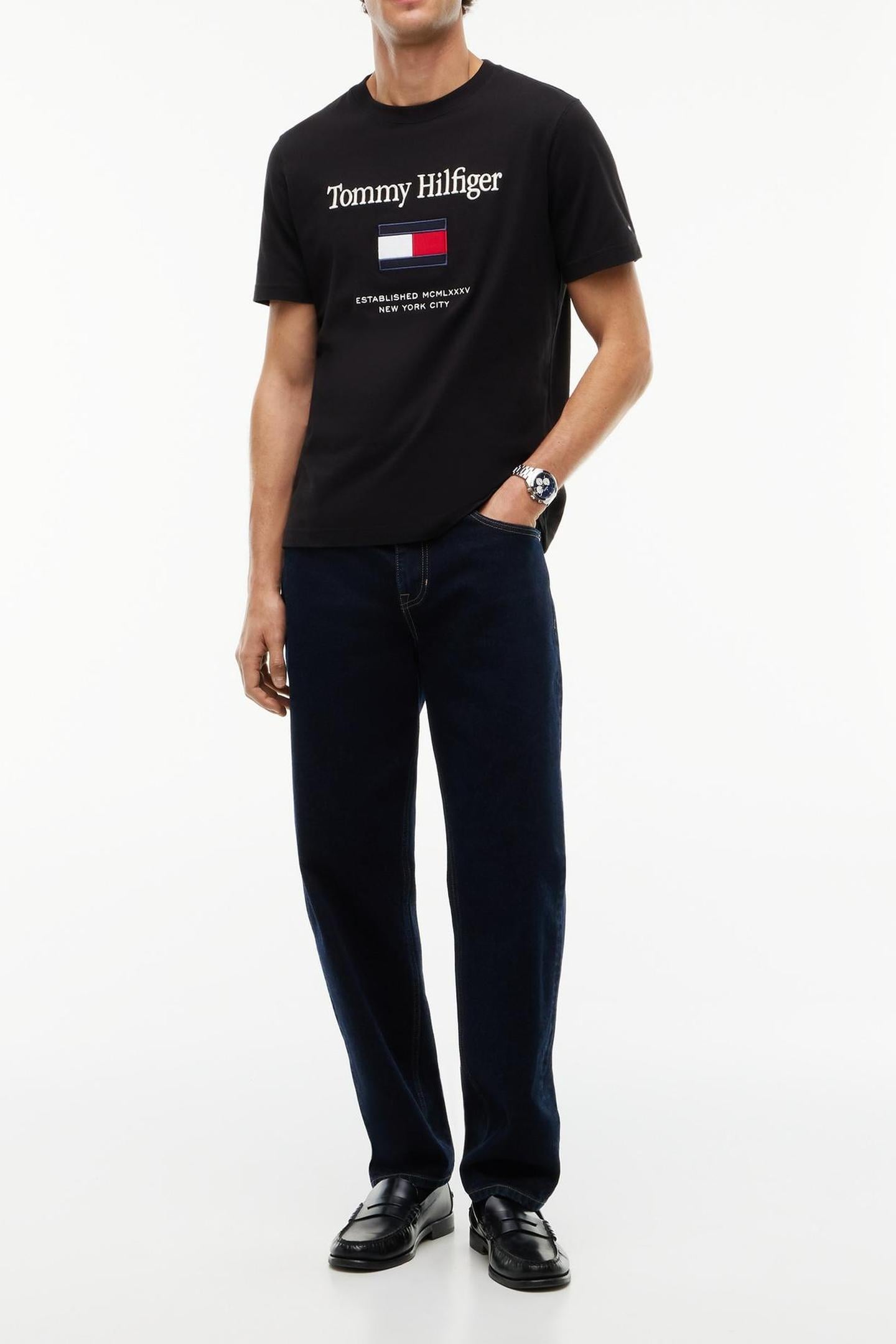 HILFIGER EMBRO FLAG BLACK 3