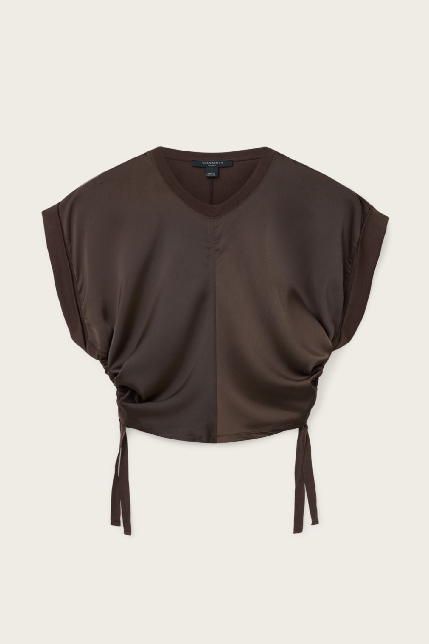 MIRA SATIN TEE BLACK 4