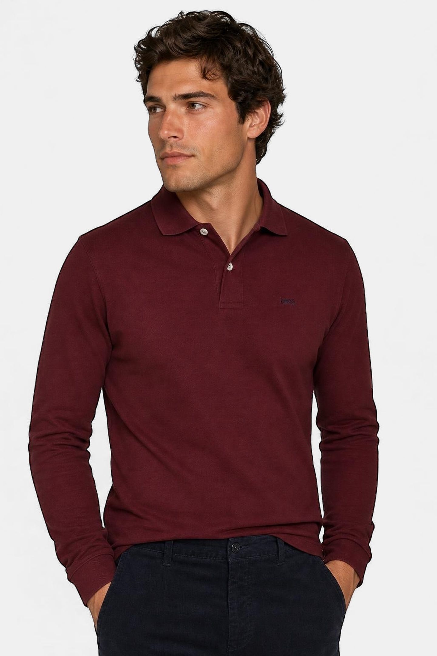 CLASSIC POLO BURGUNDY 1