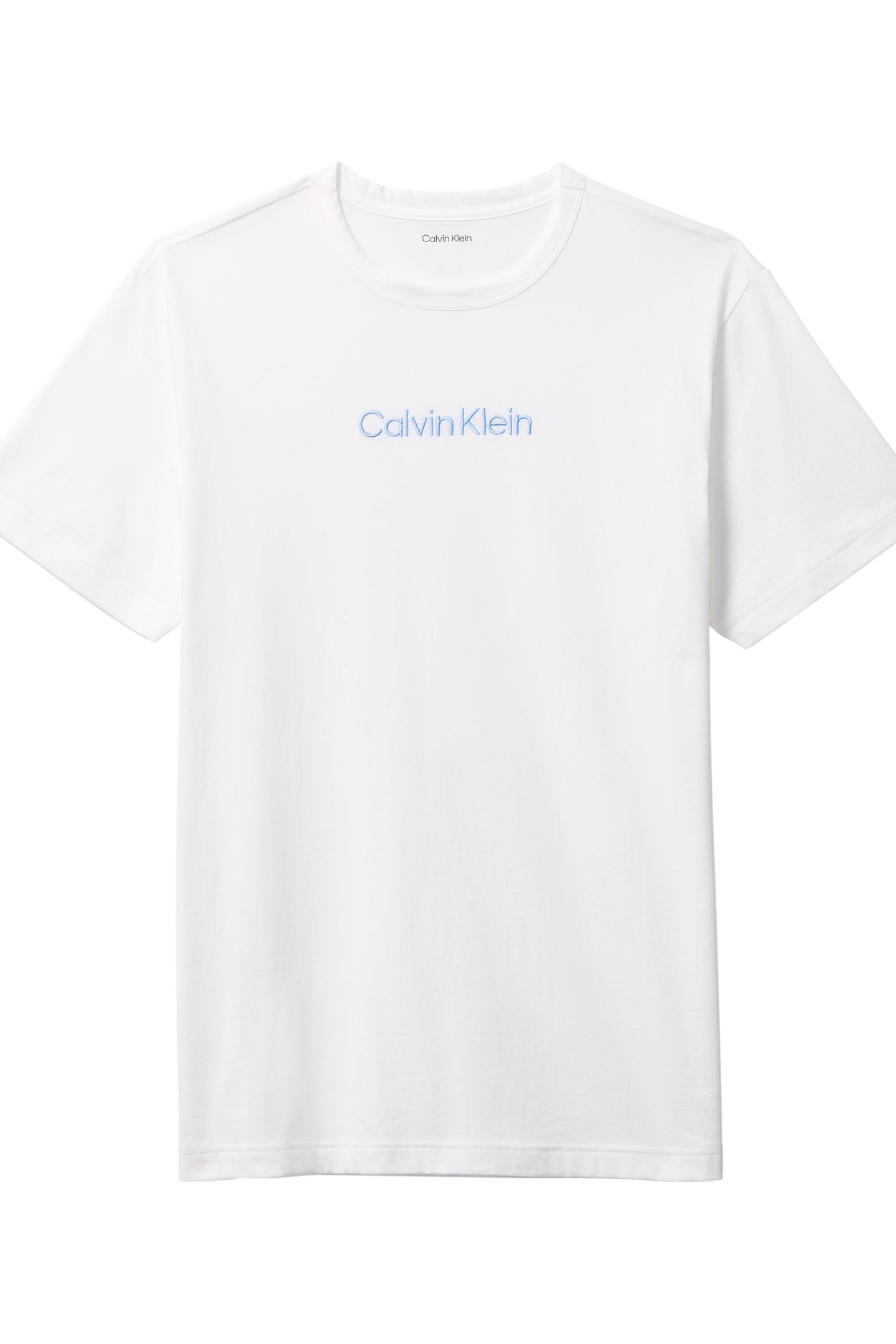 S/S CREW NECK CLASSIC WHITE W/BLUE DESCENT LOGO 4