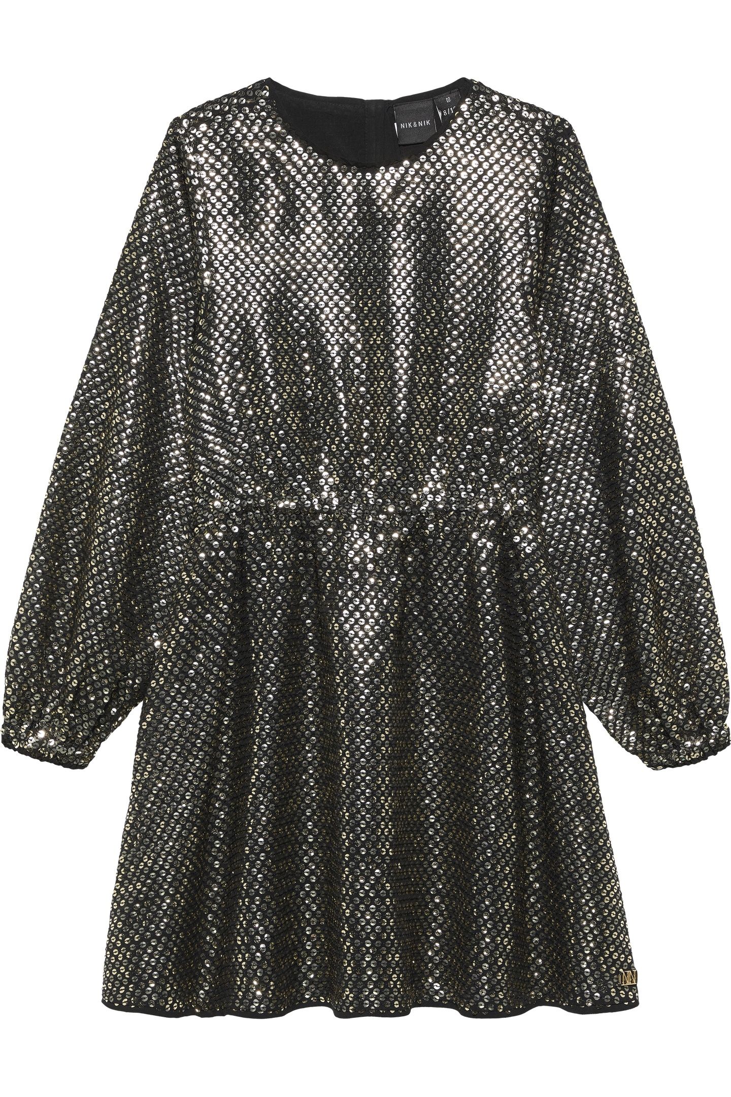 NIEN DRESS BLACK/CHAMPAGNE 3