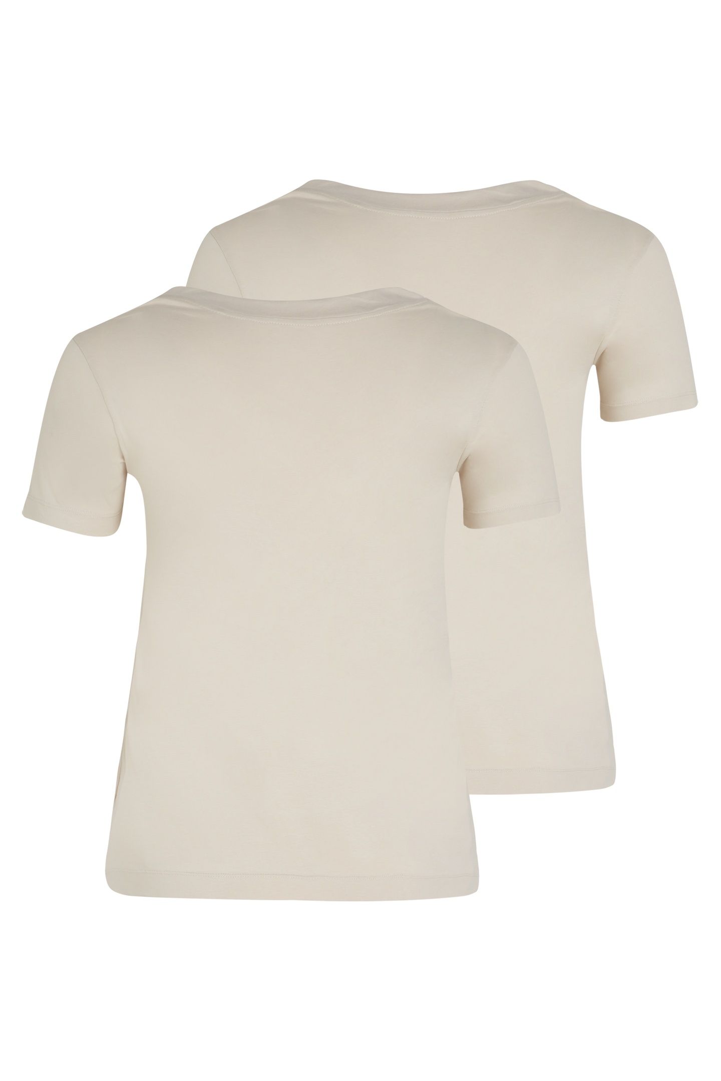 PLUS 2-PACK MONOLOGO TEE MOONBEAM/BLACK 5