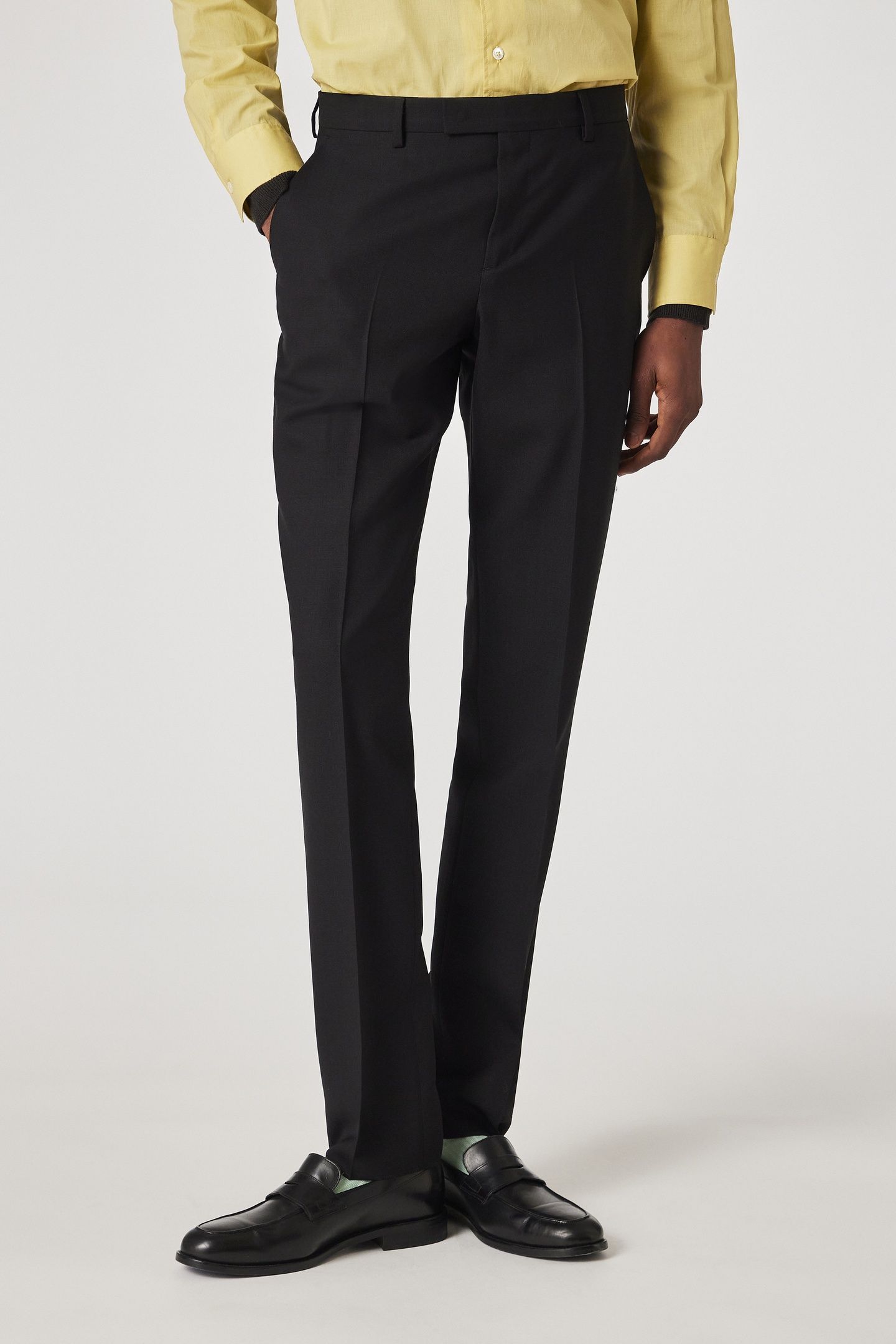 MENS SLIM FIT TROUSER BLACK 2