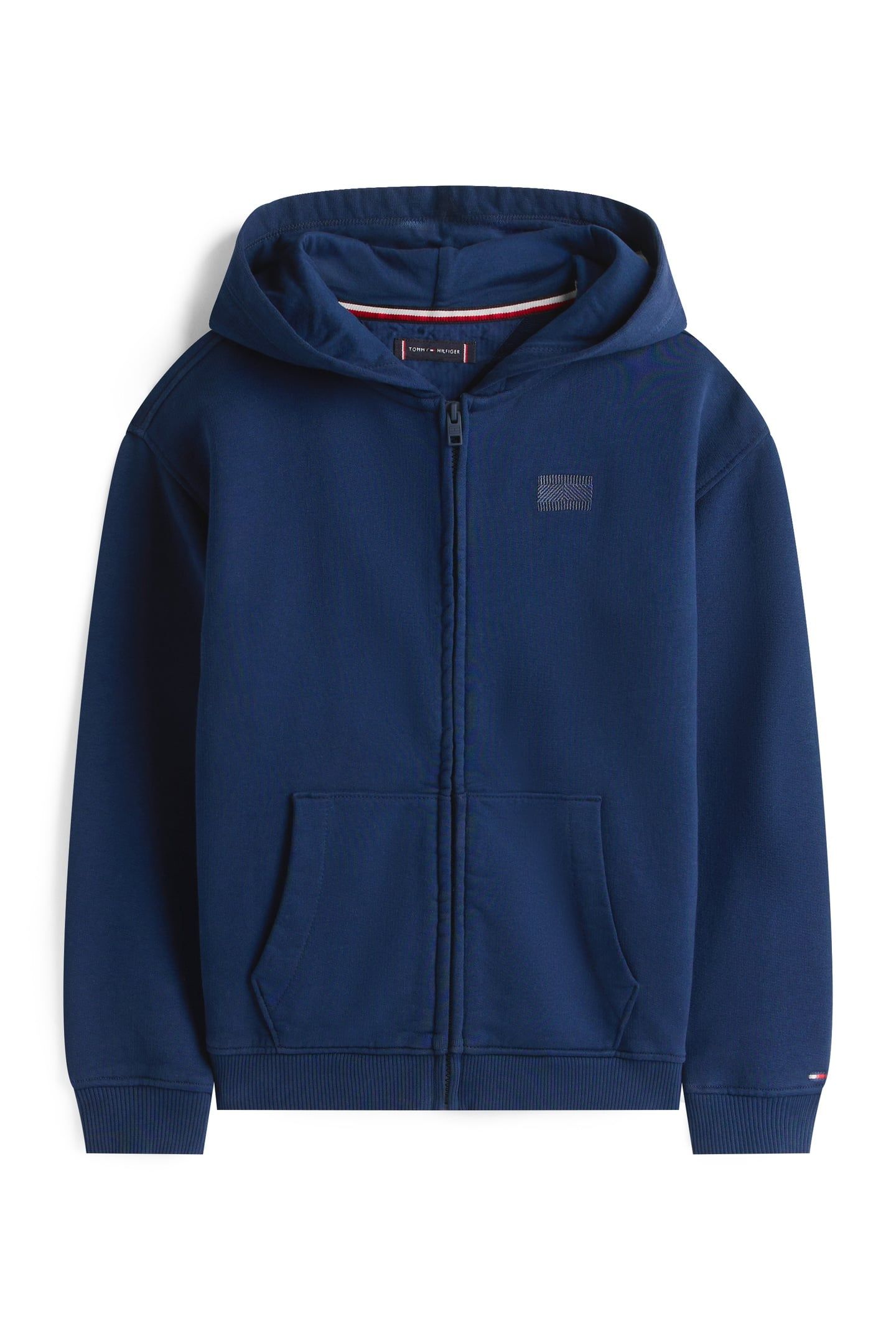 BOYS TONAL FLAG EMB ZIP DARK NIGHT NAVY 4
