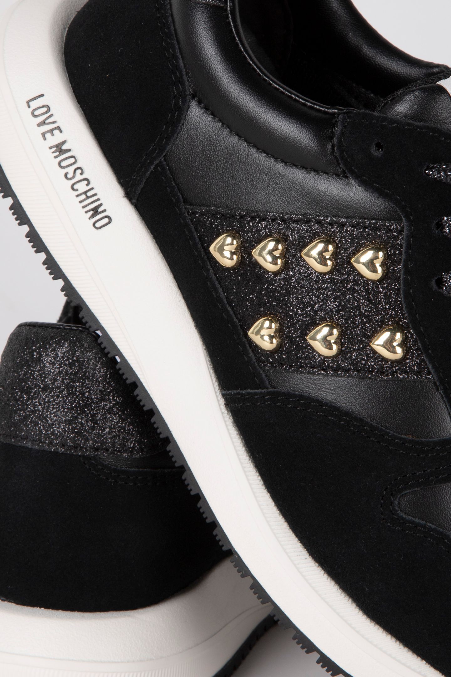 DUNE SUEDE AND CALFSKIN SNEAKERS BLACK 2