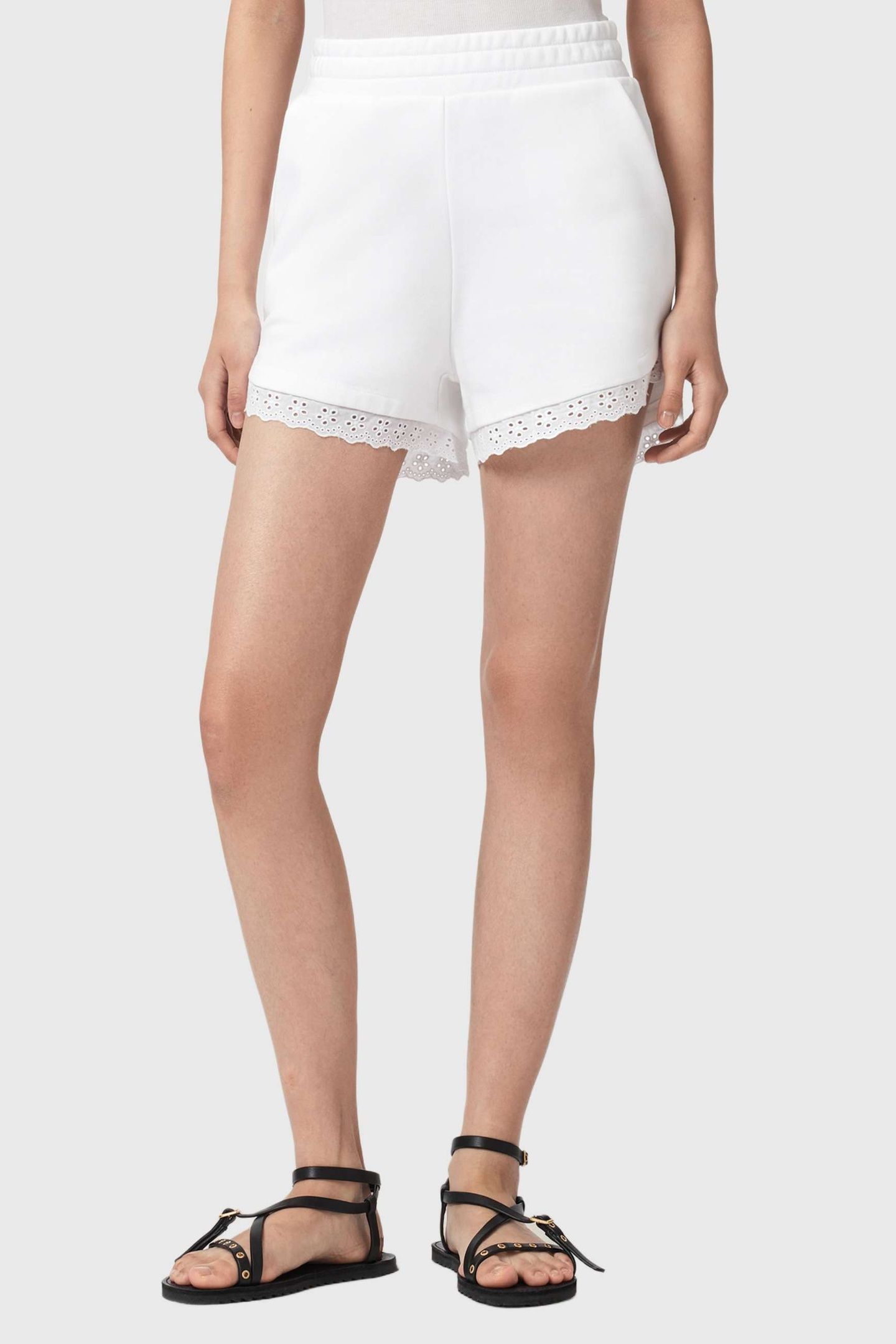 LELE LACE SHORT OPTIC WHITE 2