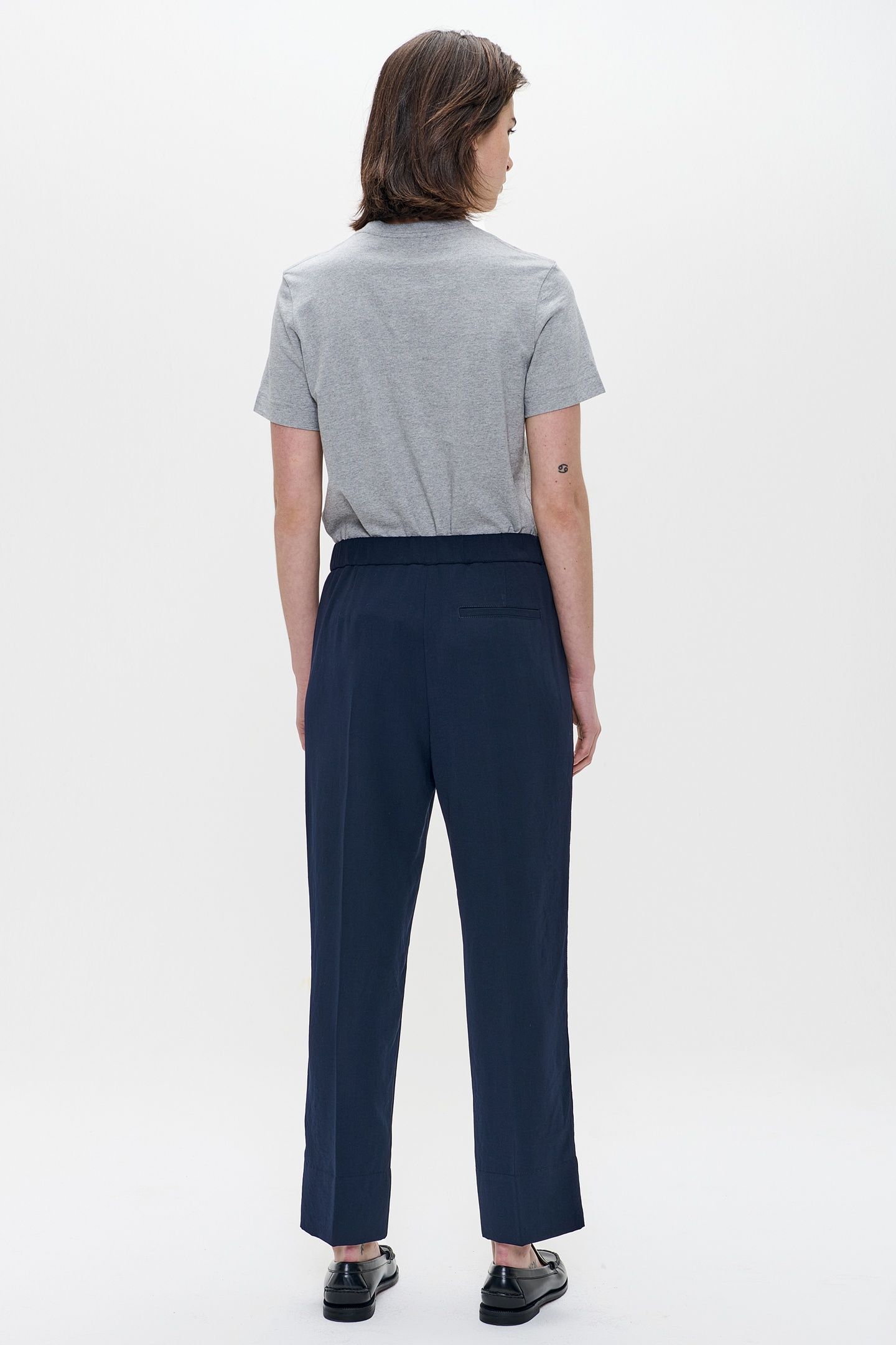 JAPANESE CREPE NEW CHINO MIDNIGHT BLUE 3