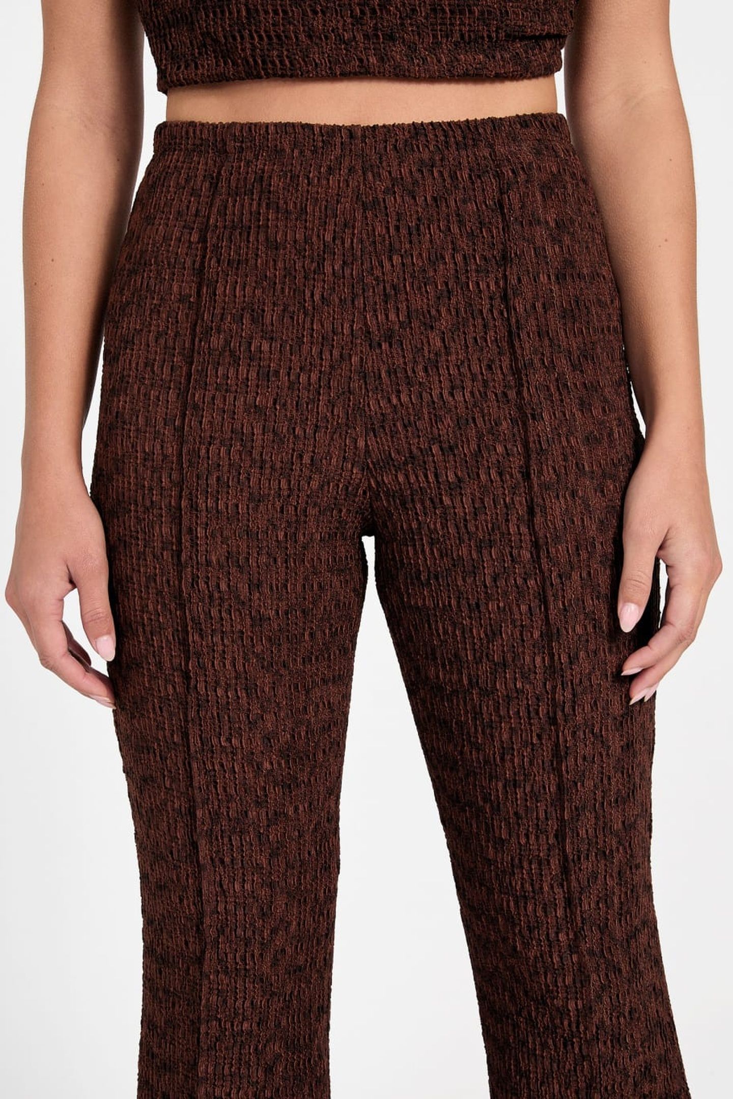 NALENY PLEATED PANT ESPRESSO BROWN MULTI 4
