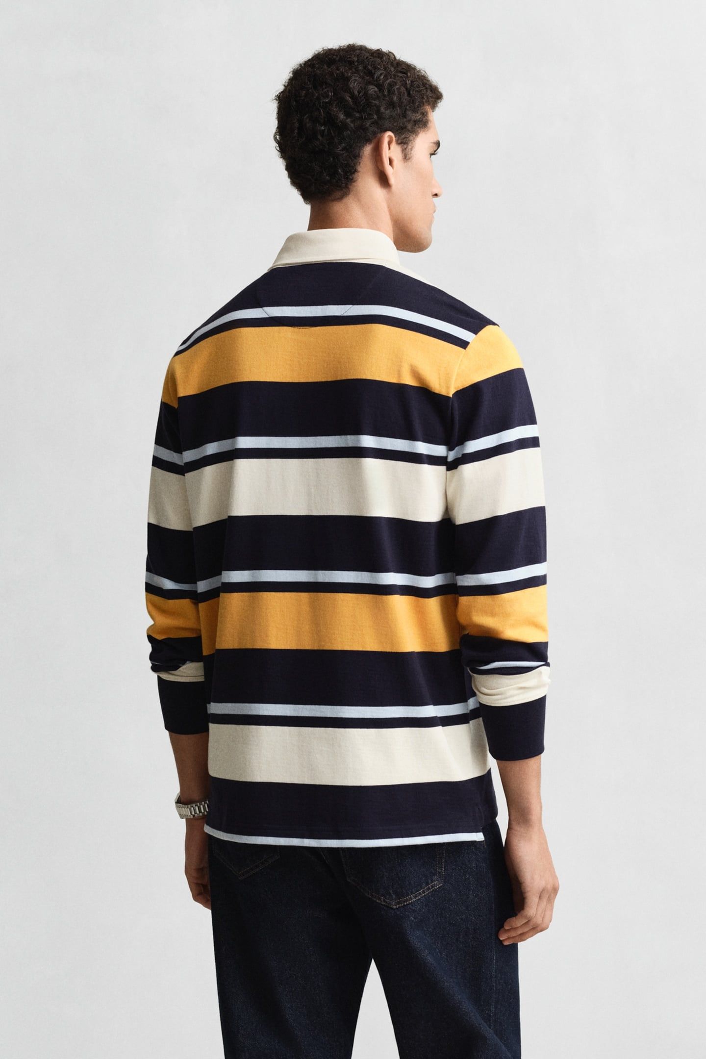 STRIPED HEAVY RUGGER EVENING BLUE 2