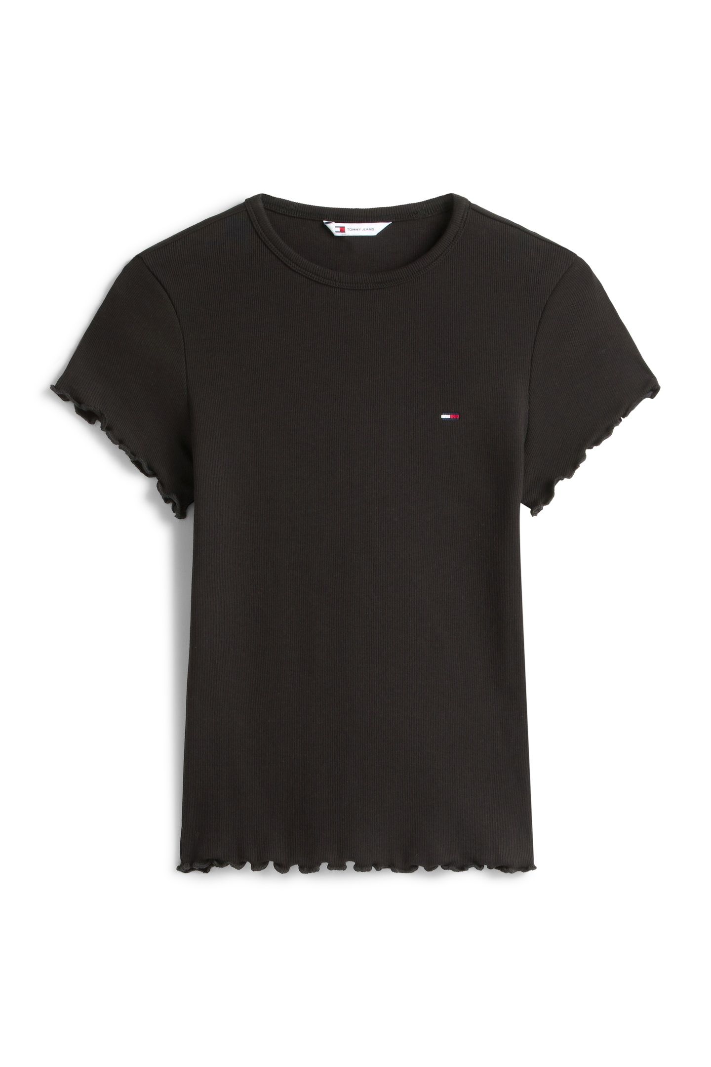 TJW SLIM LETTUCE EDGE T-SHIRT BLACK 3