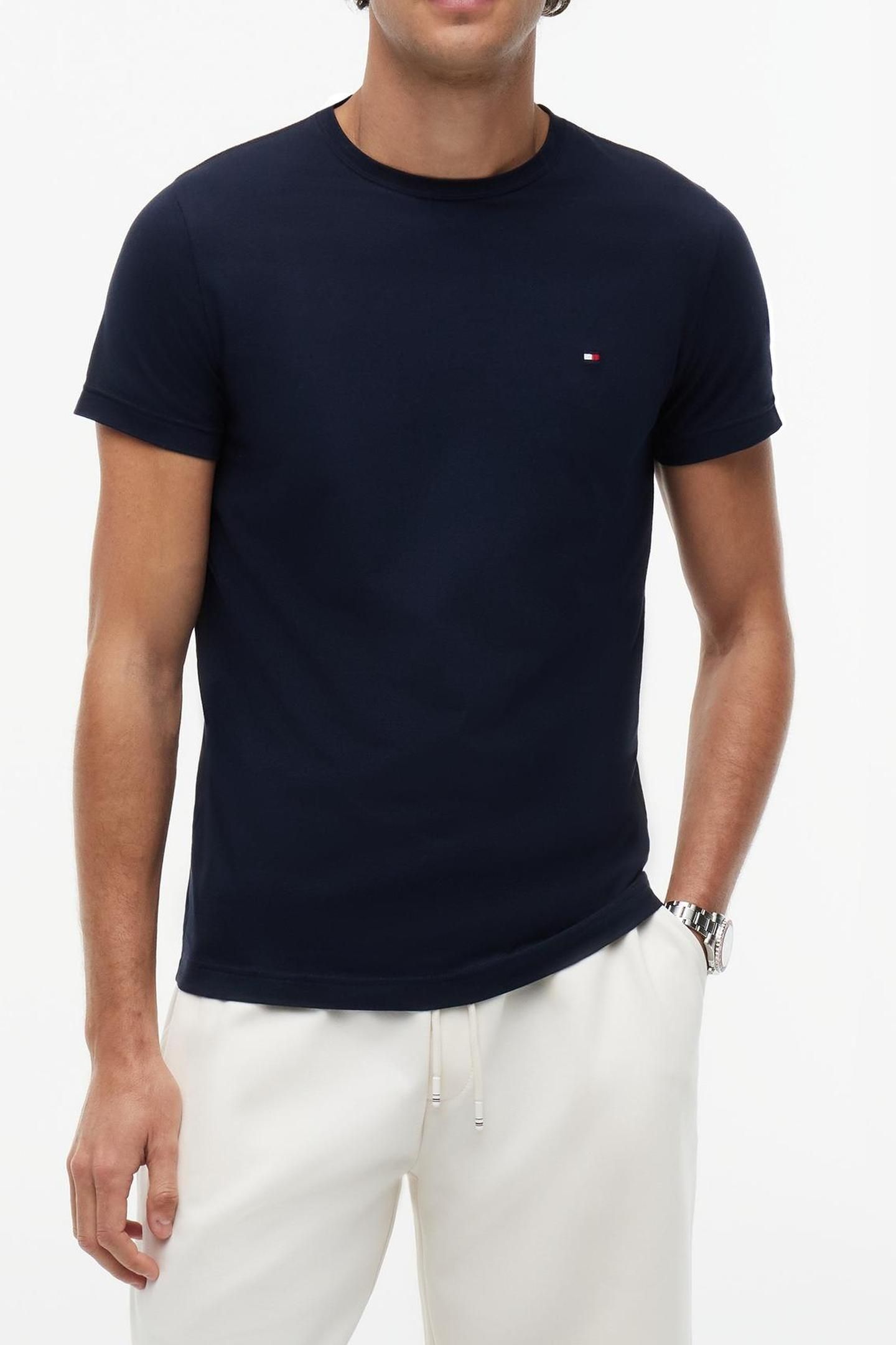 CORE STRETCH SLIM C-NECK DESERT SKY 1