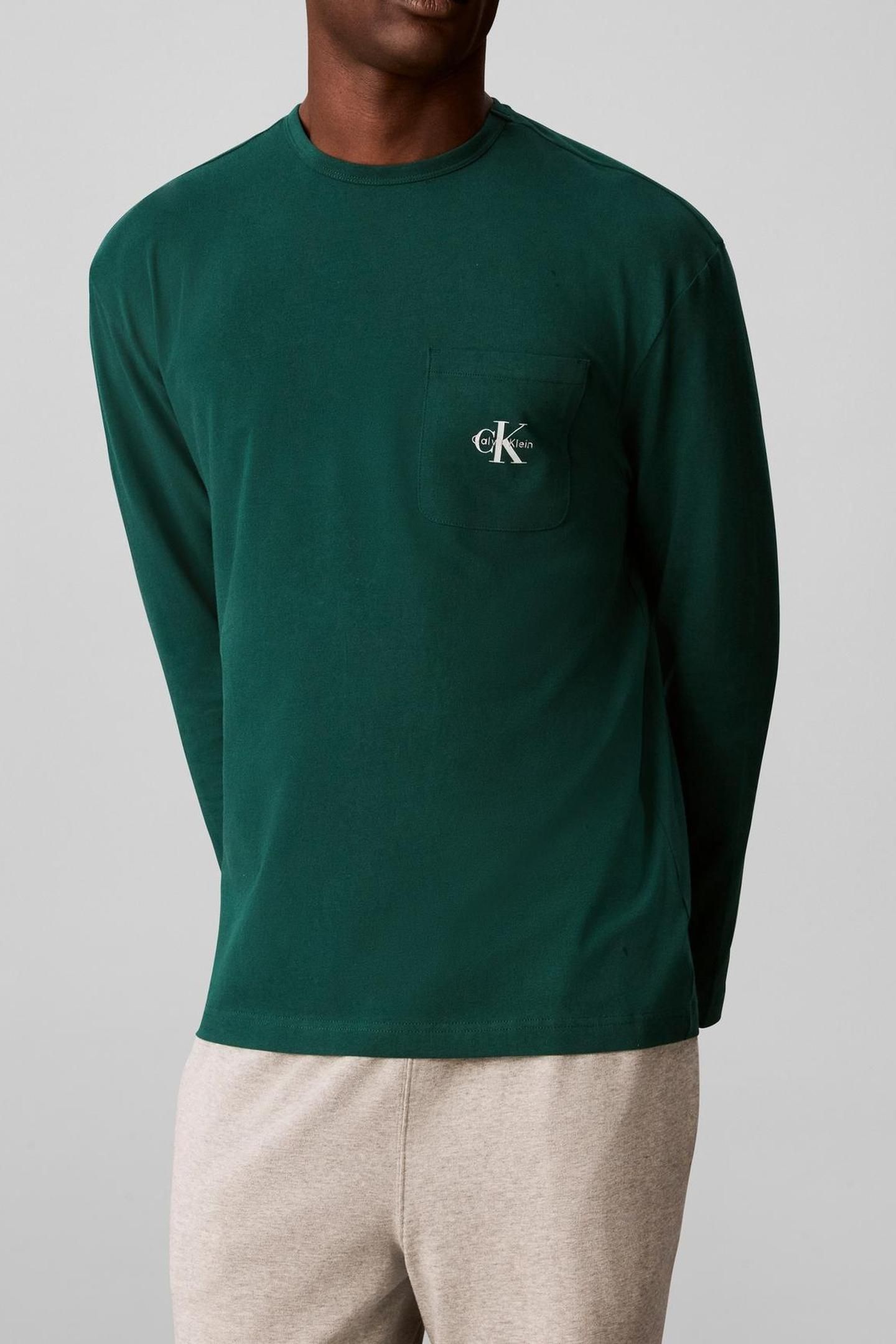 MONOGRAM L/S CREW NECK KINGS EMERALD GREEN 1