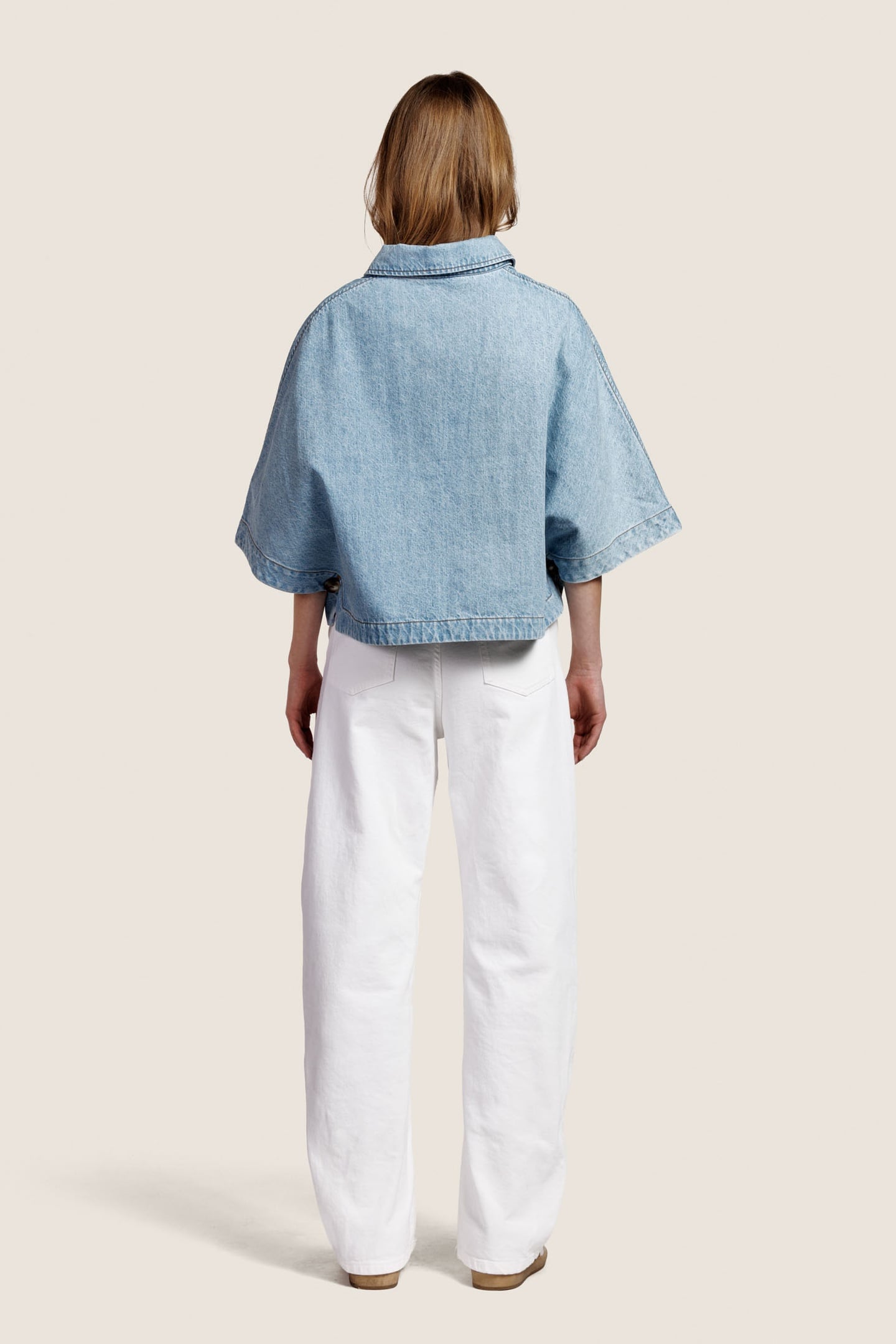 LENA DENIM BLOUSE LIGHT DENIM 1