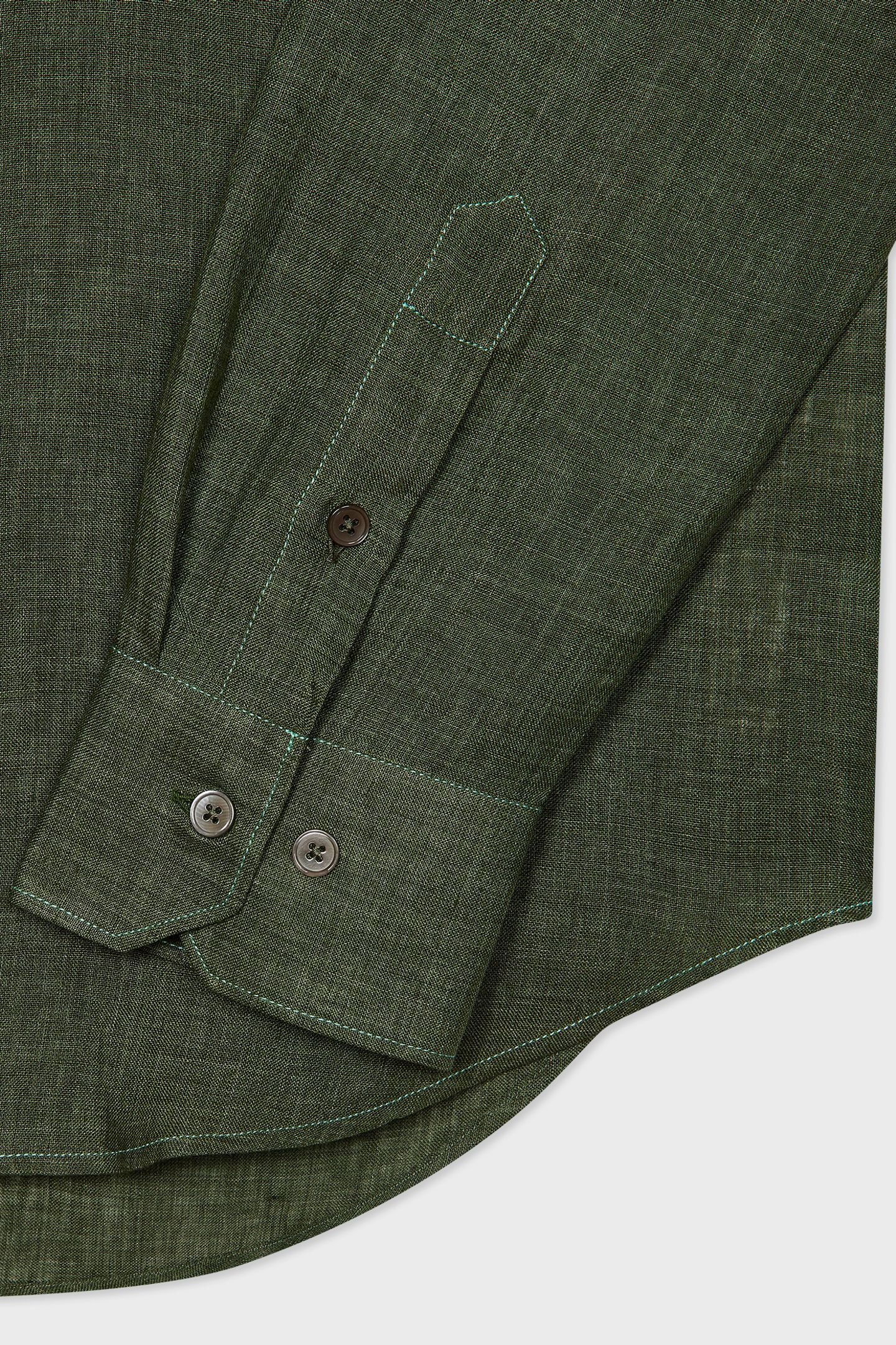 MENS S/C SLIM FIT SHIRT MILITARY GREEN 3