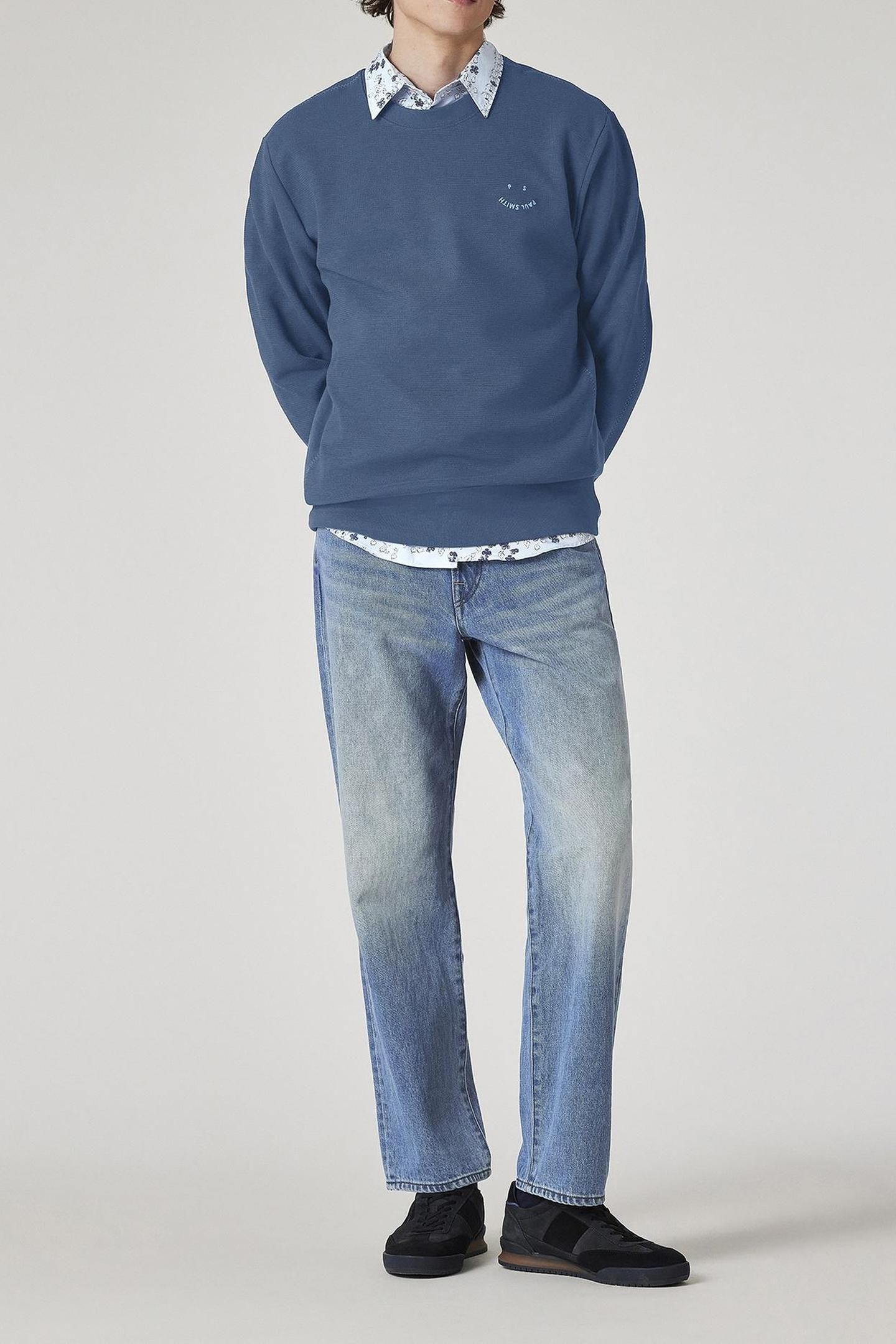 MENS REG FIT SWEATSHIRT HAPPY NAVY 2