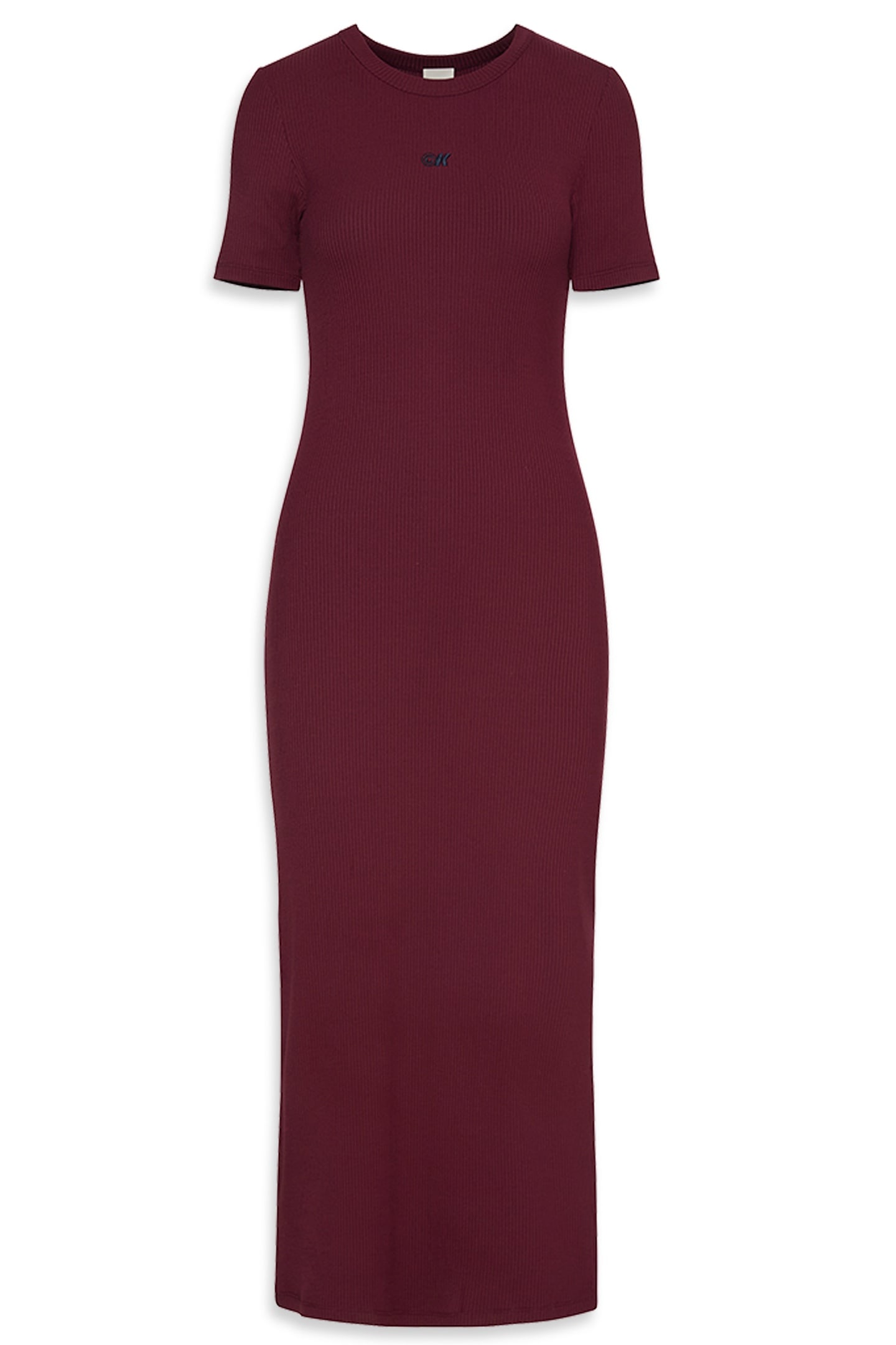MODAL RIB SS DRESS DEEP ROUGE 3