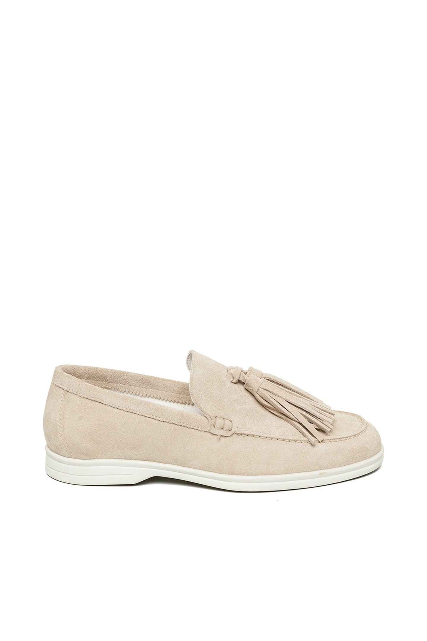 OJANE FLAT SHOES BEIGE SUEDE 1