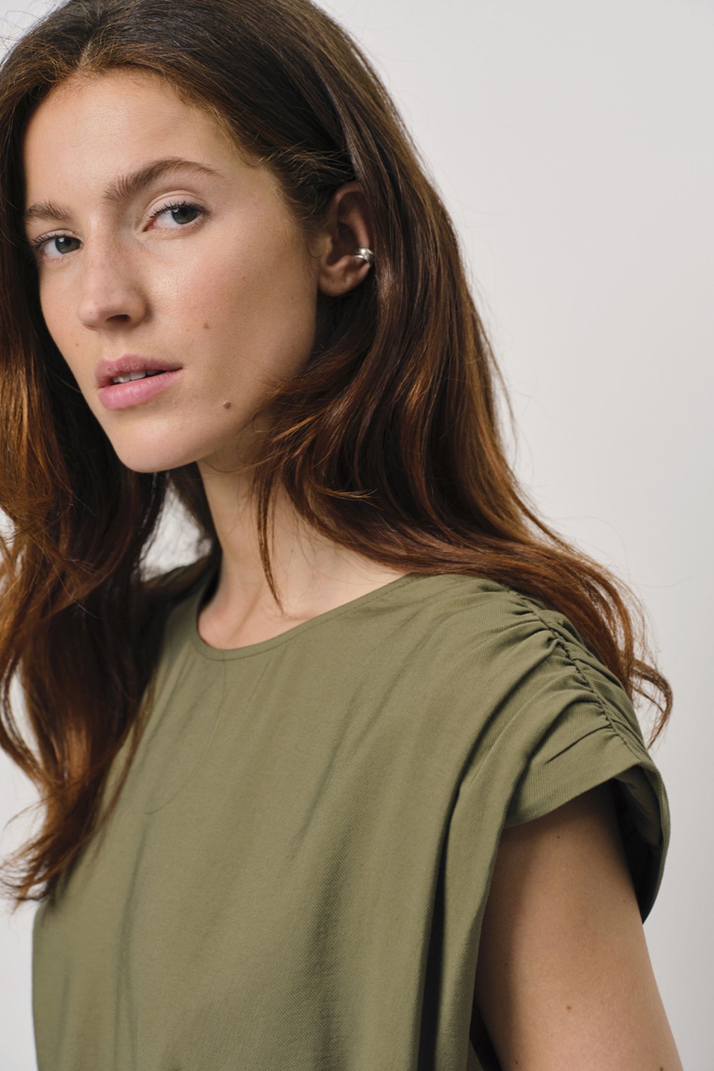 BLAIDY BELTED MINI DRESS OLIVE GLOW 4