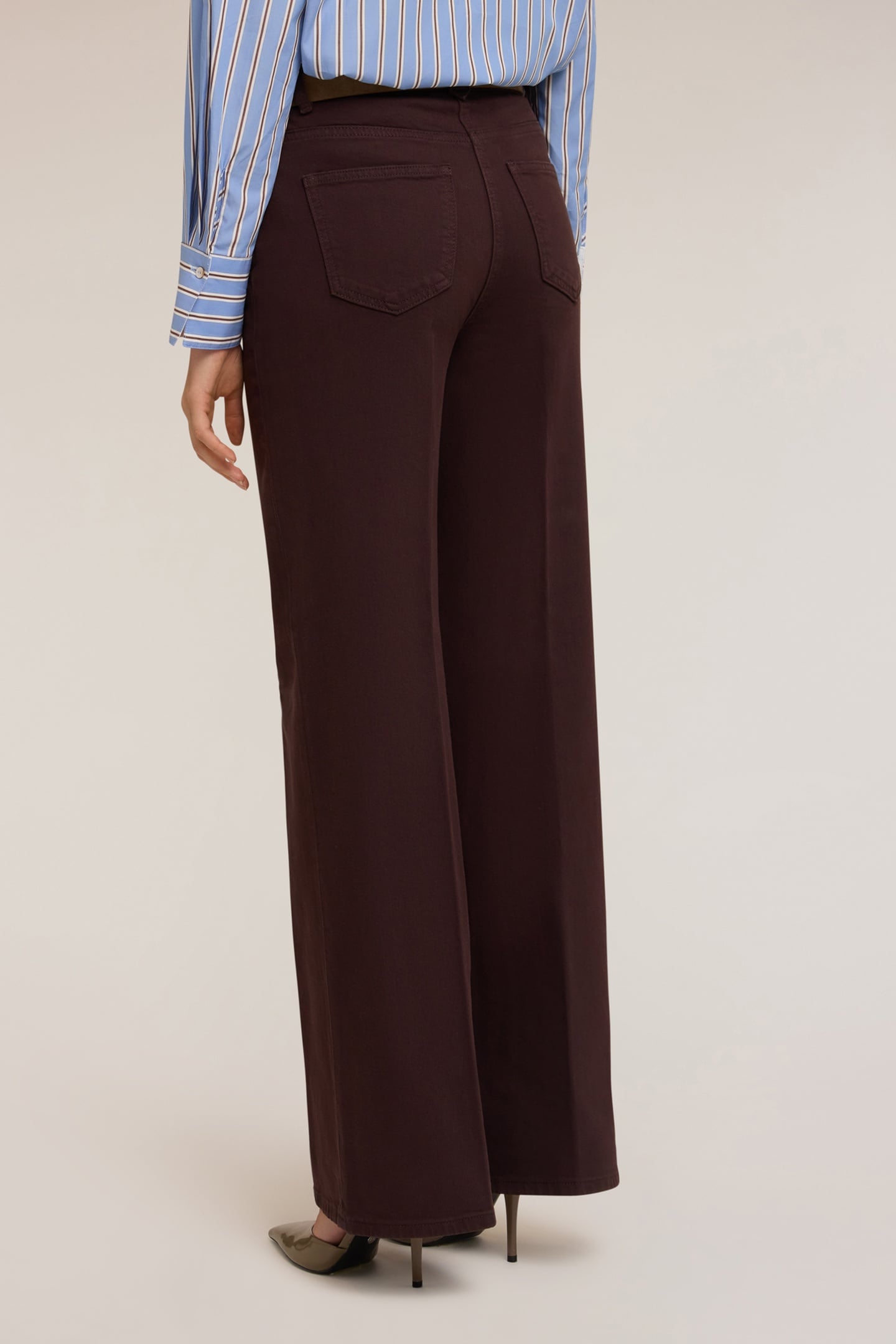 COTTON PALAZZO PANTS BROWN 3