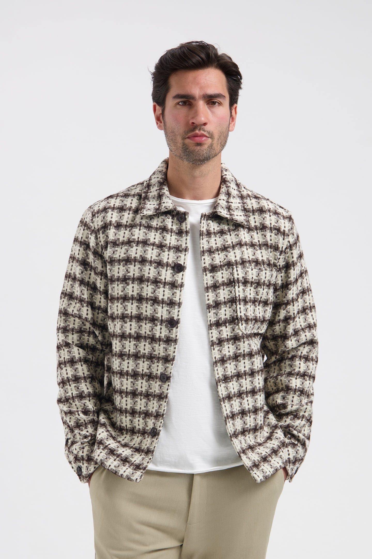 DS_LINO TC OVERSHIRT DK. BROWN DK. BROWN 1