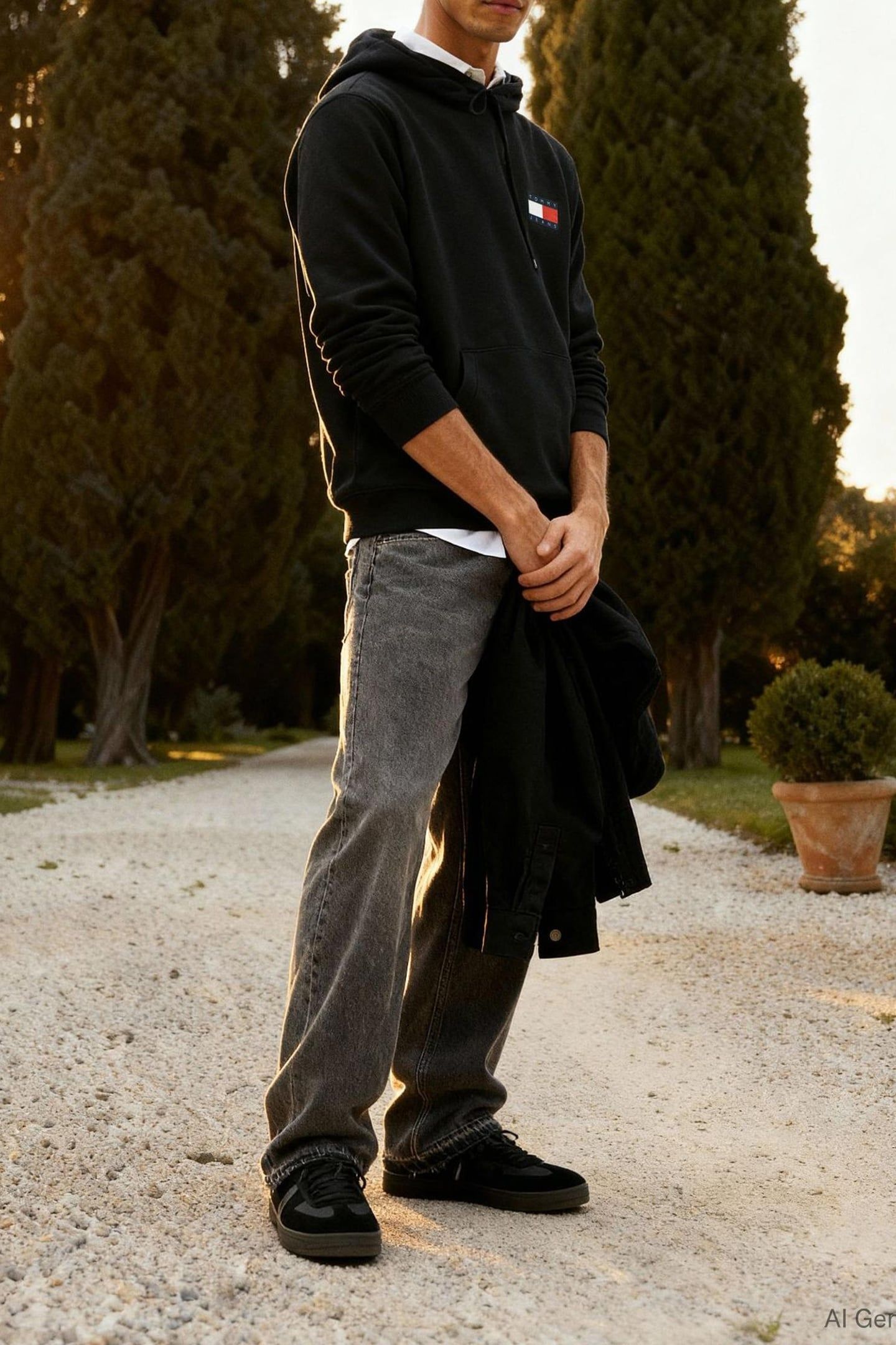 TJM REG ESSENTIAL SWEATSHIRT BLACK 7