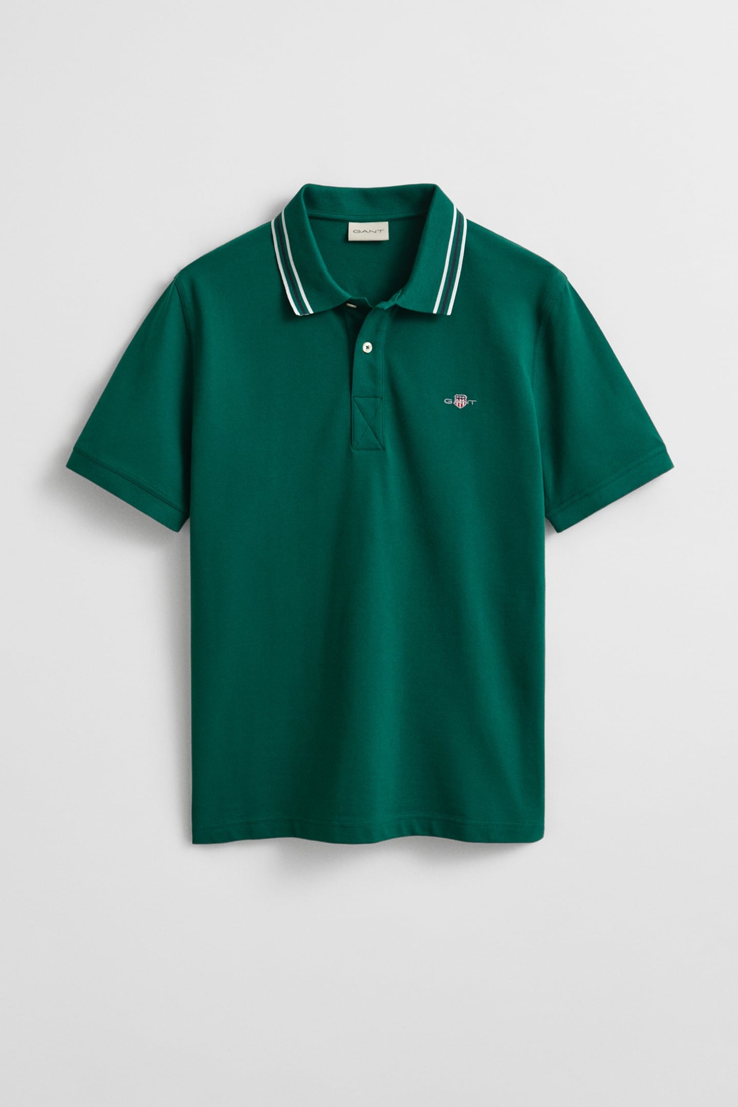 COLLAR TIPPING SS POLO DEEP FOREST GREEN 3
