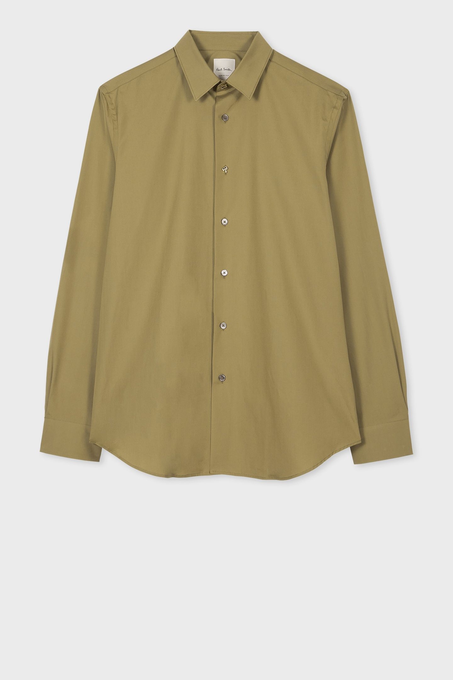 MENS S/C REGULAR FIT SHIRT LT GREYISH GREEN 4