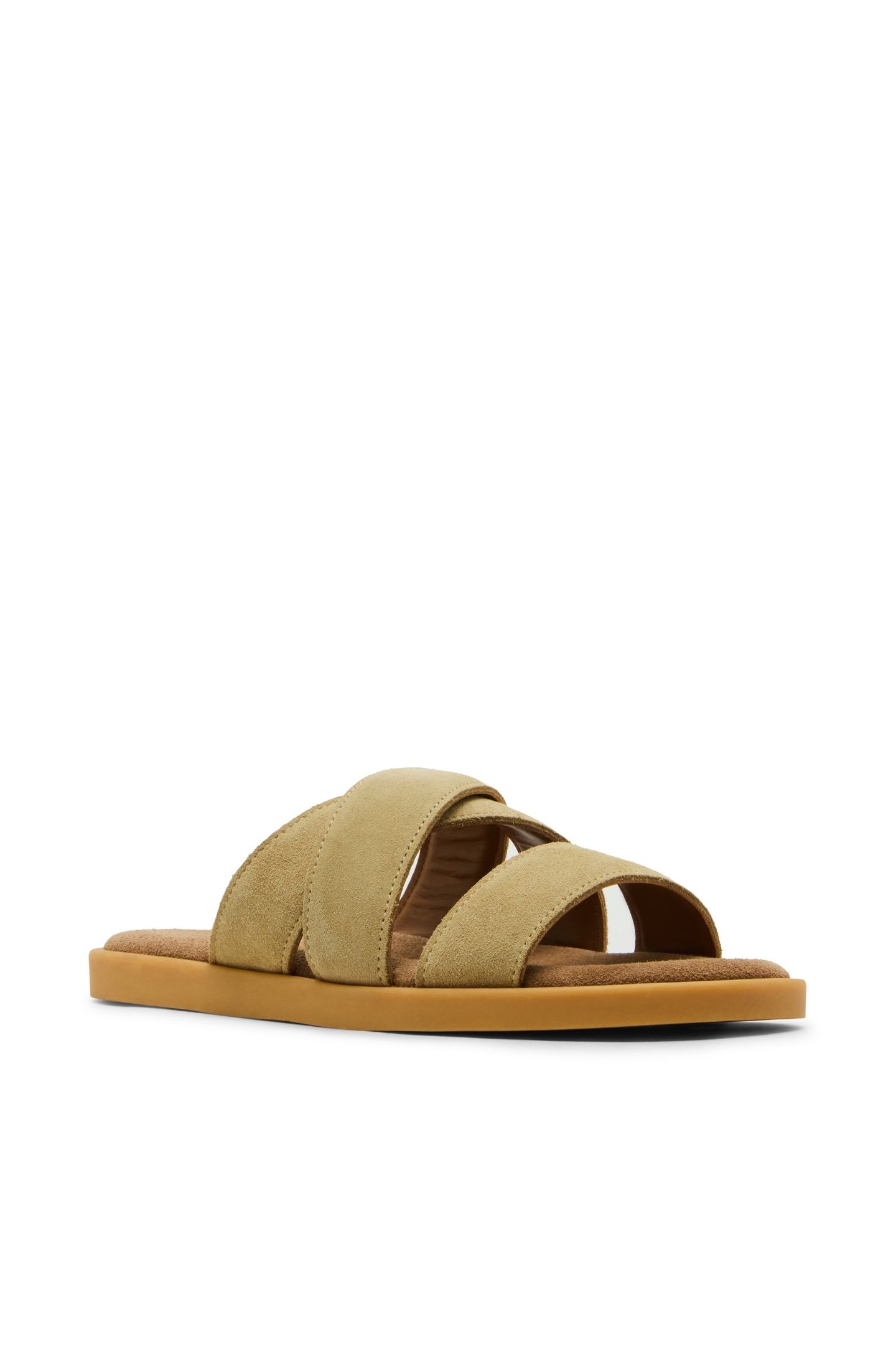 GRABBA SLIDES BEIGE SUEDE 2