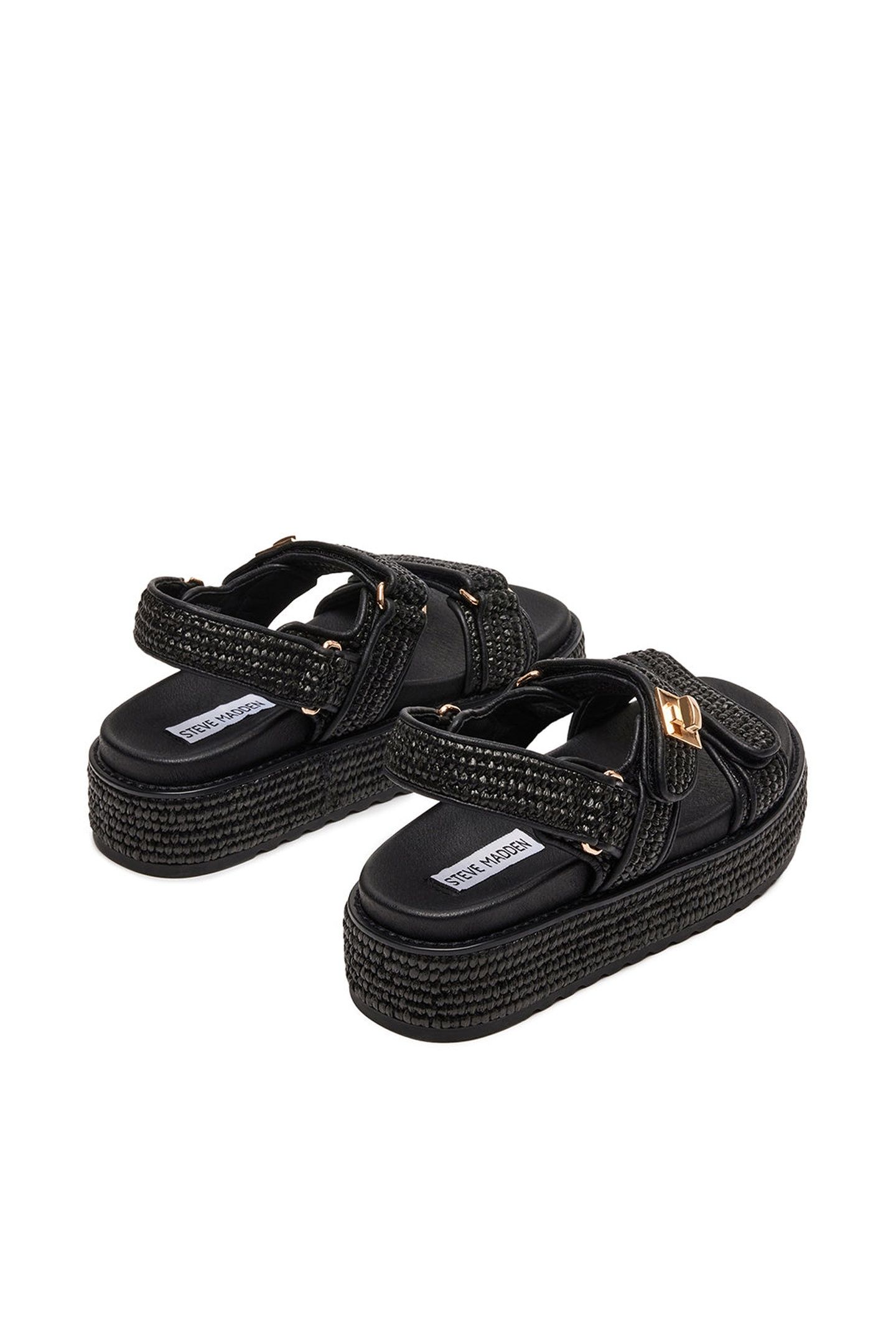 BIGMONA SANDALS BLACK RAFFIA 3