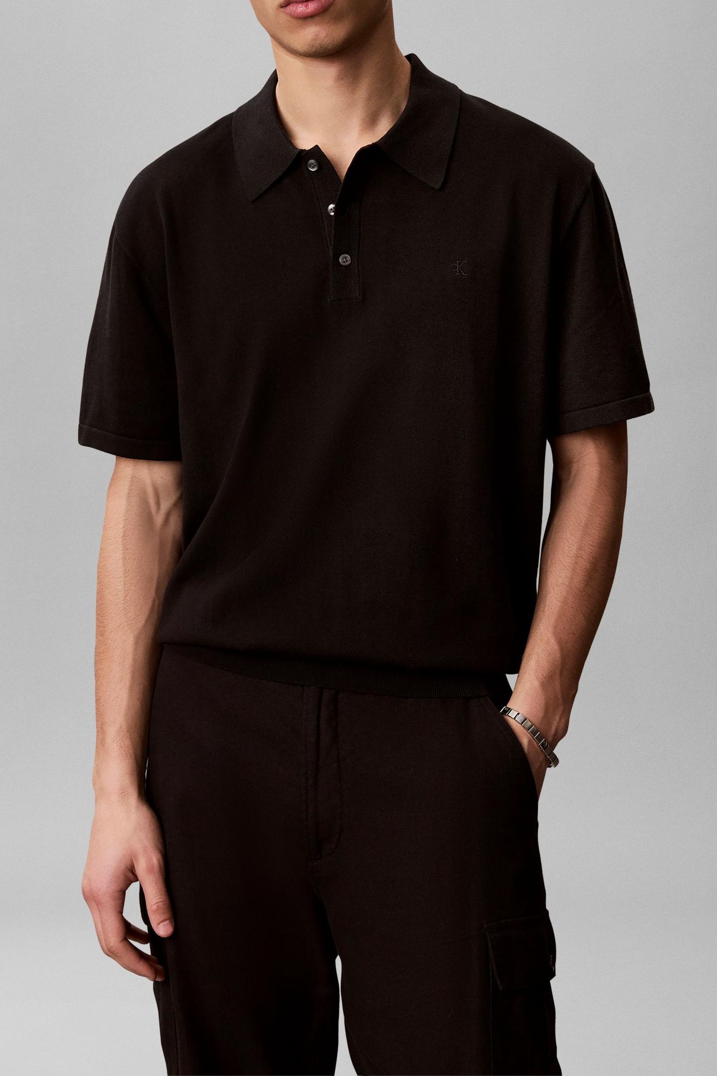 SS SUPIMA COTTON POLO BLACK 1