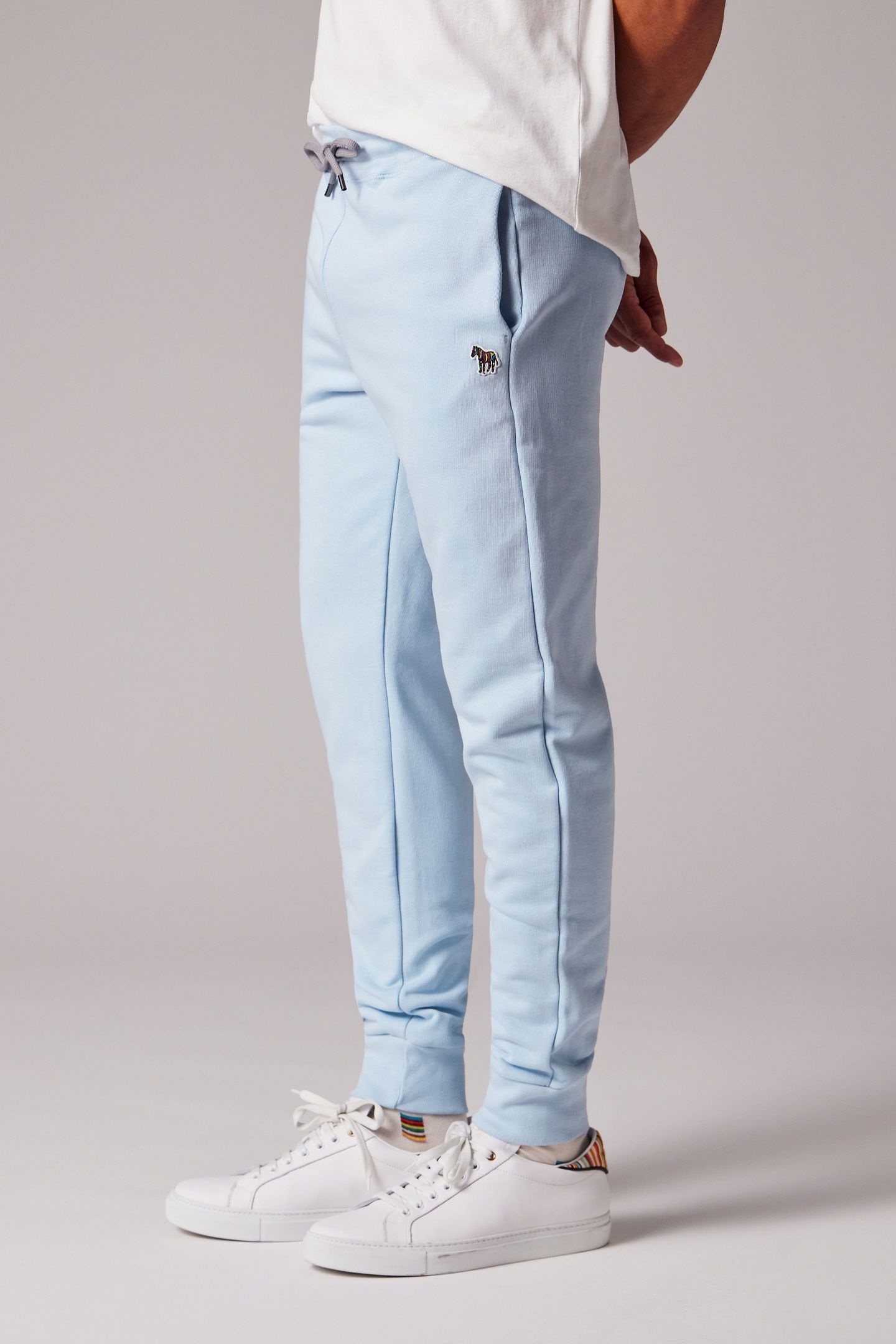 MENS SLIM FIT JOGGER ZEBRA LIGHT BLUE 2