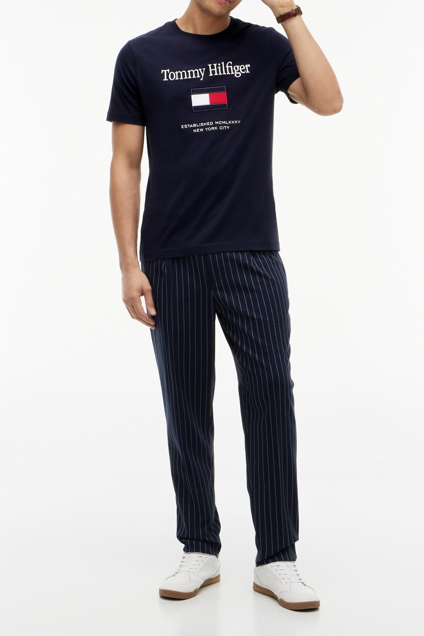 HILFIGER EMBRO FLAG NAVY BLUE 2
