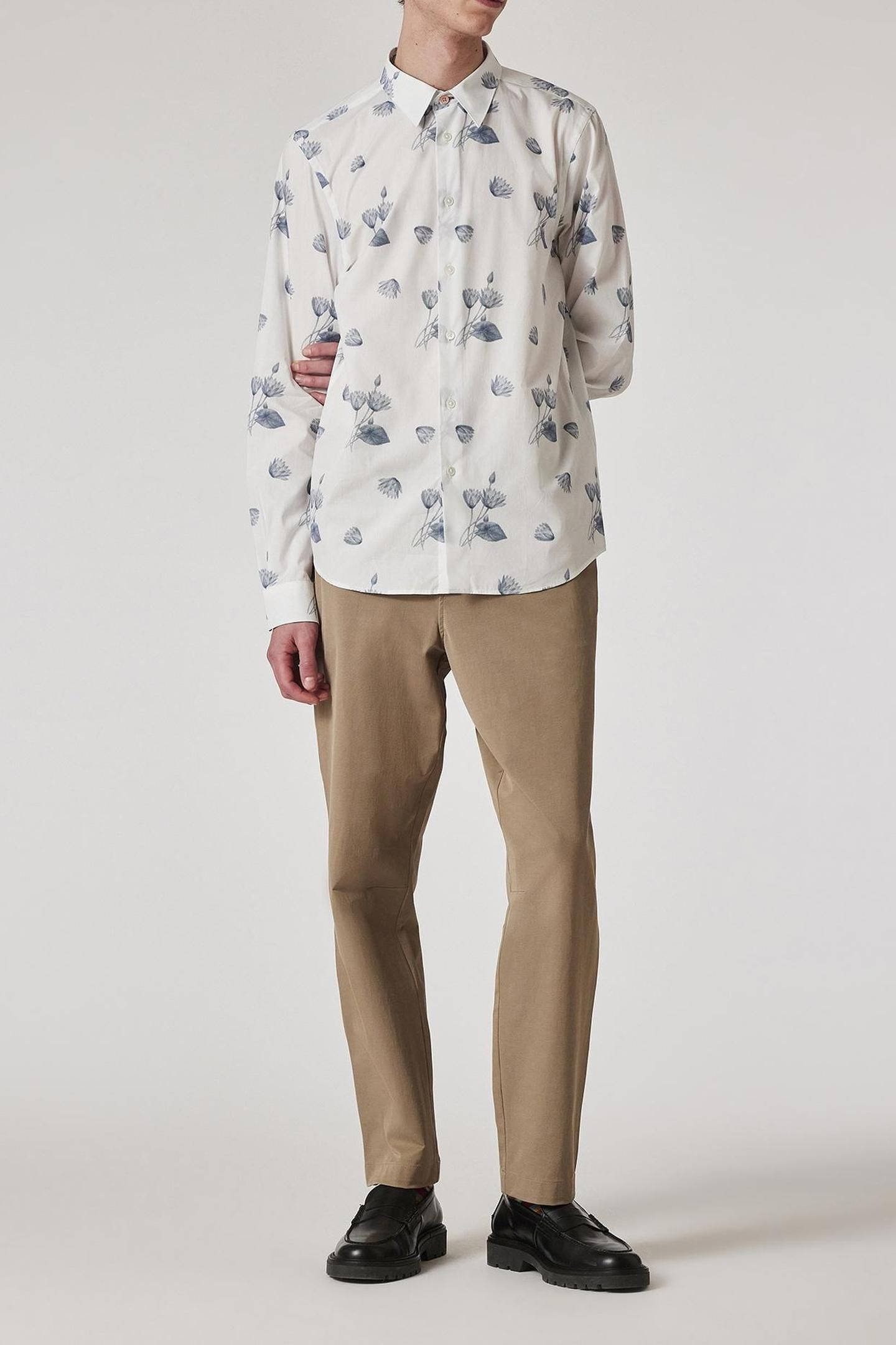 MENS LS TAILORED FIT SHIRT WHITE 2