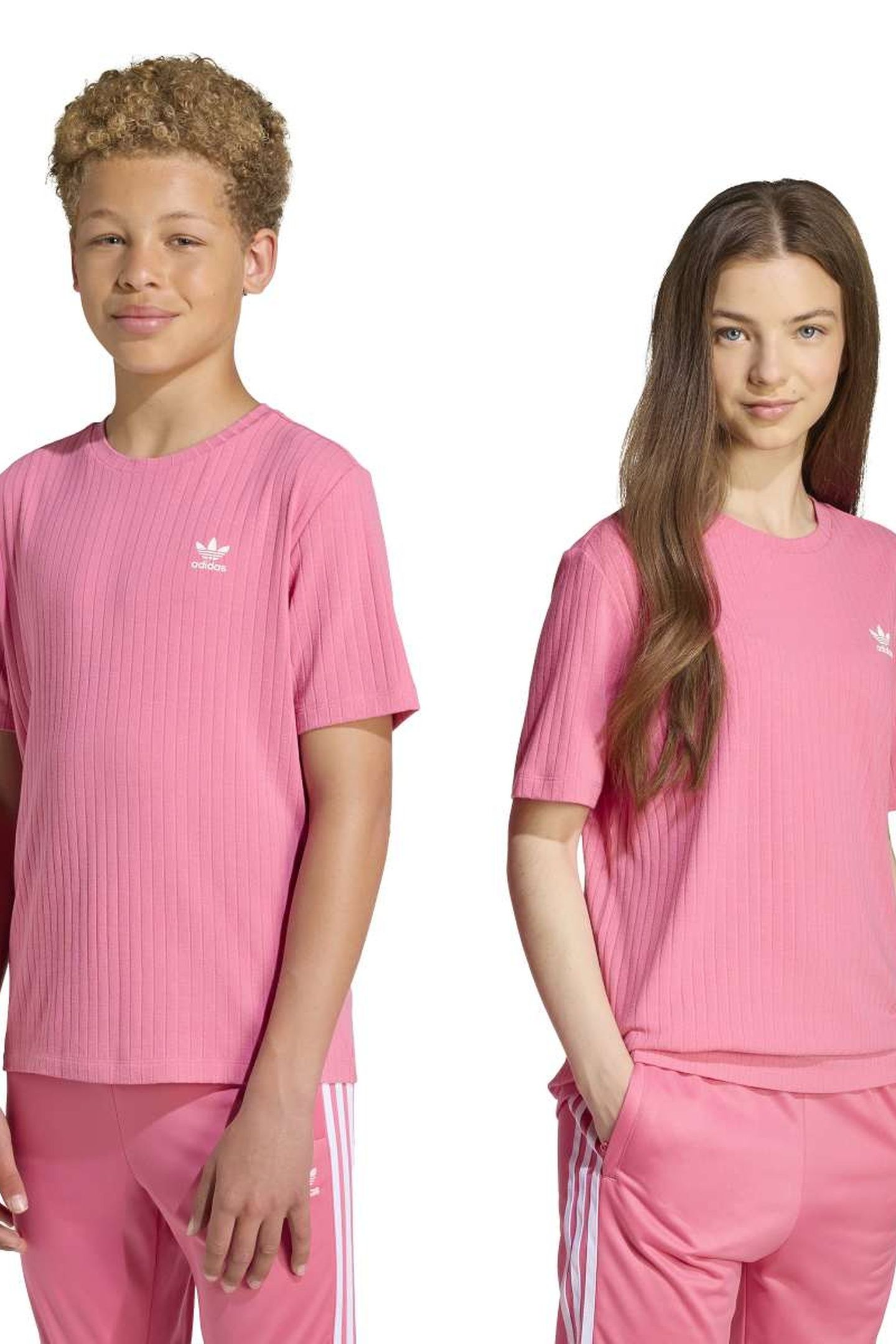 JUNIOR WIDE RIB TEE PINK FUSION 3