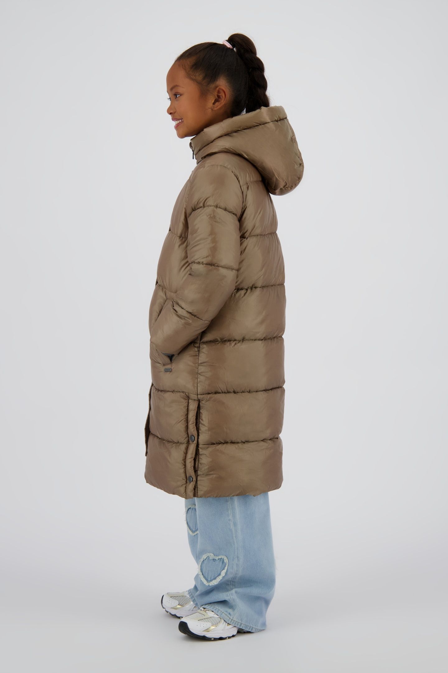 GIRLS TEZZY JACKET OUTDOOR LIGHT ARMY GREEN 3