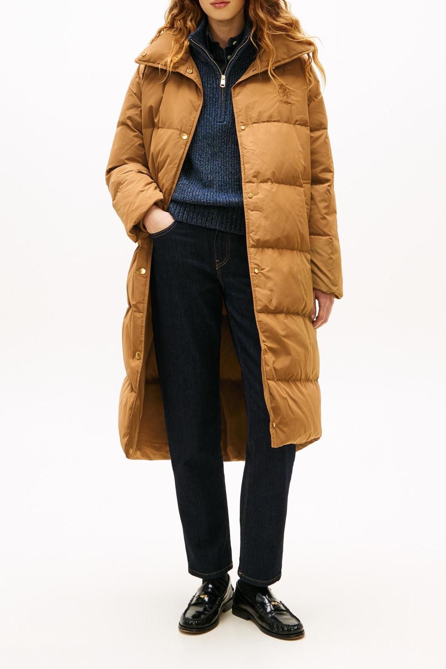 CREST MW DOWN REG COAT HICKORY 1