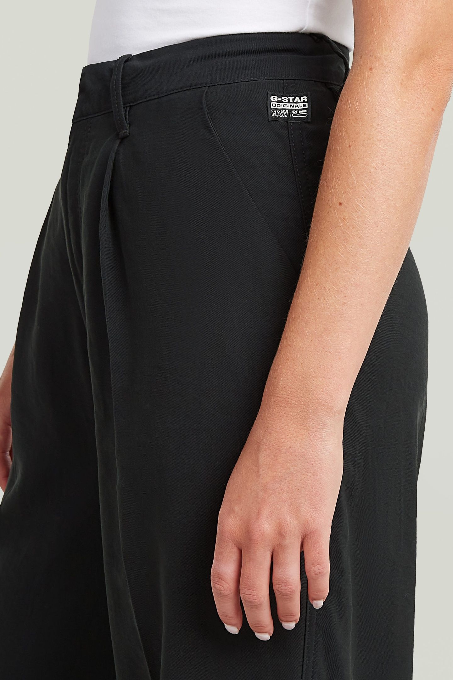FLUID WIDE LEG PANTS BLACK 5