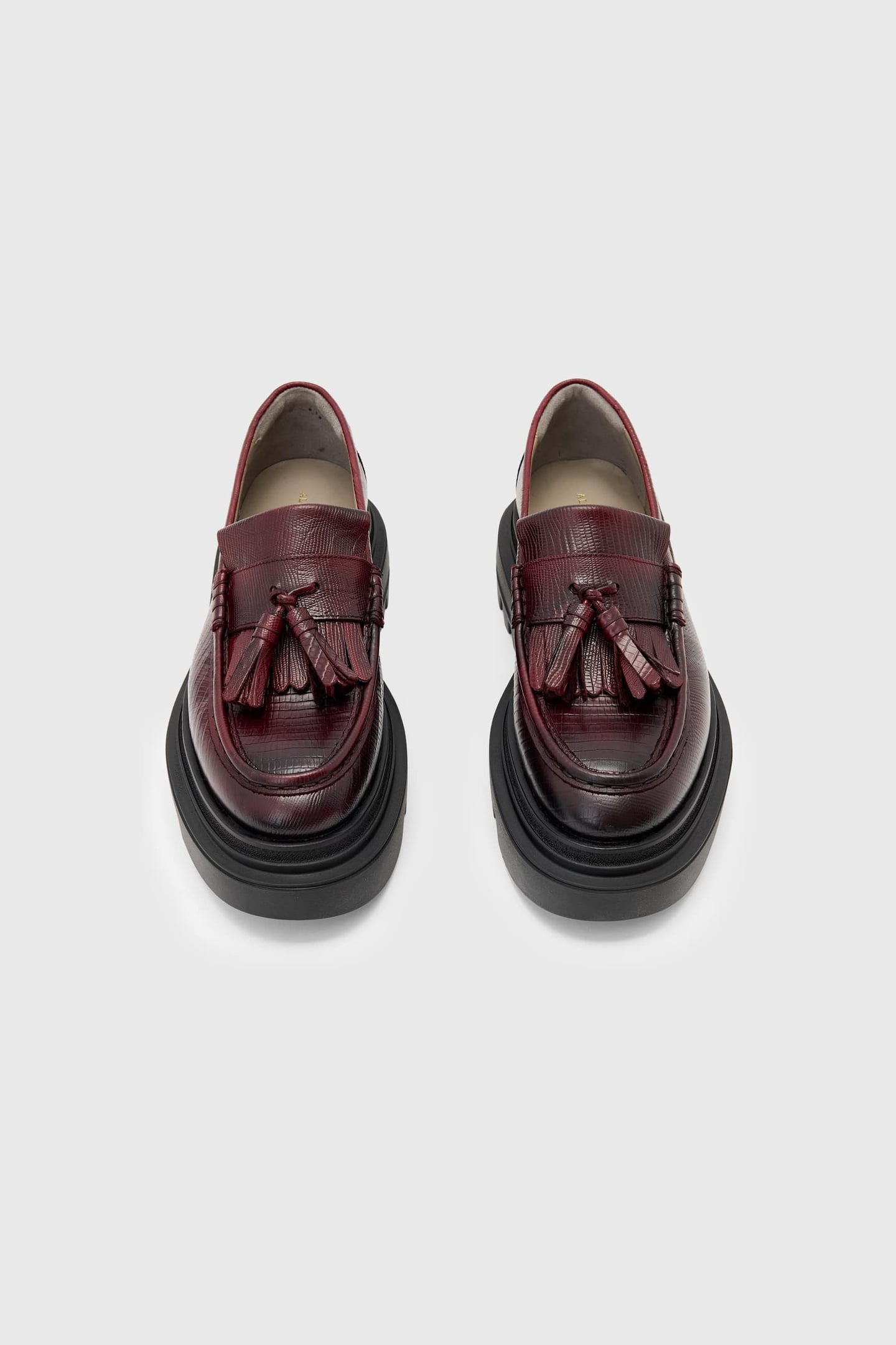 BETH TASSEL LOAFER PORT RED 4