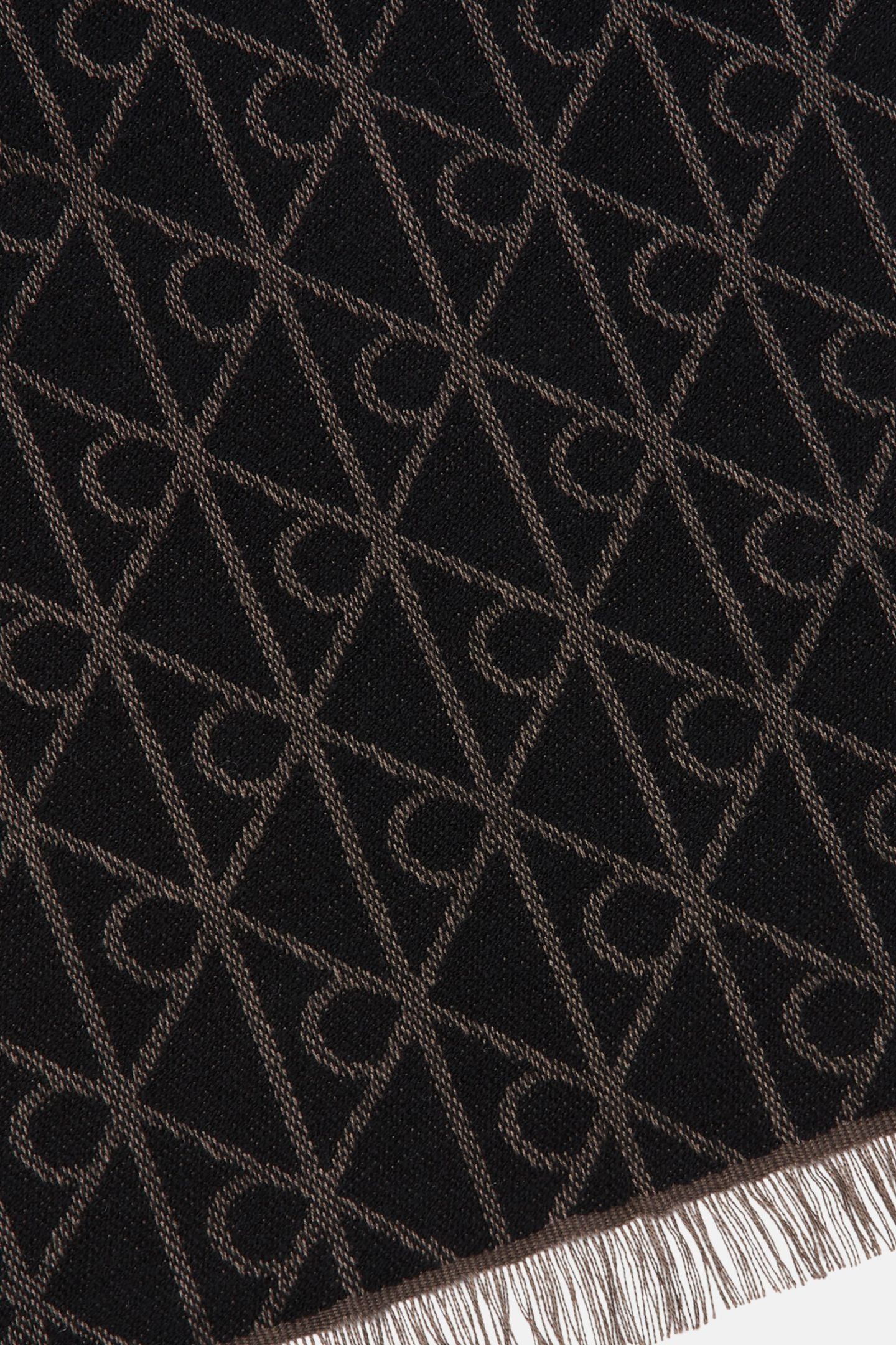 EMBLEM TONAL WOOL SCARF MULCH 3