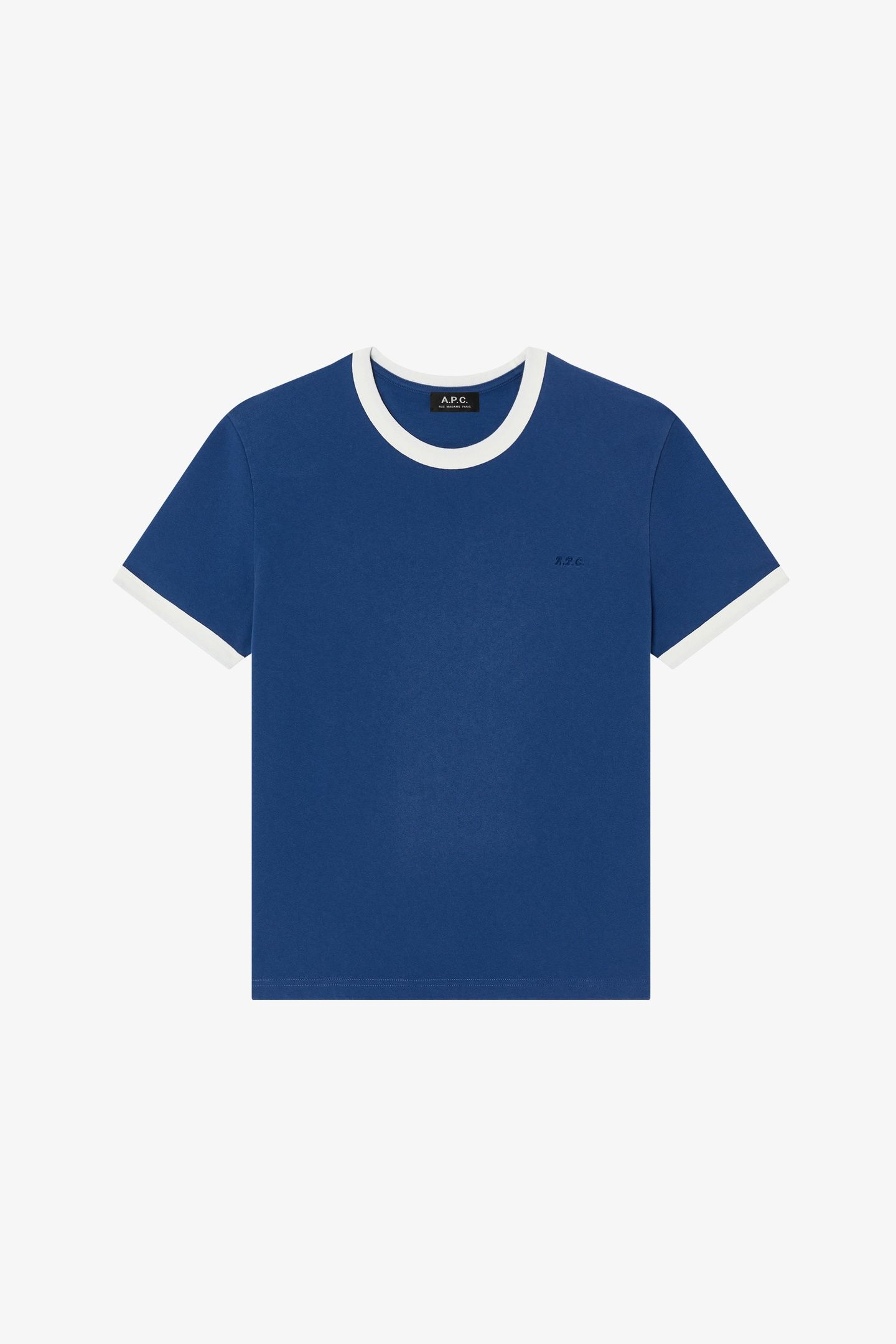 UNISEX T-SHIRT SHORT SLEEVE CONTRAST BLUE 2
