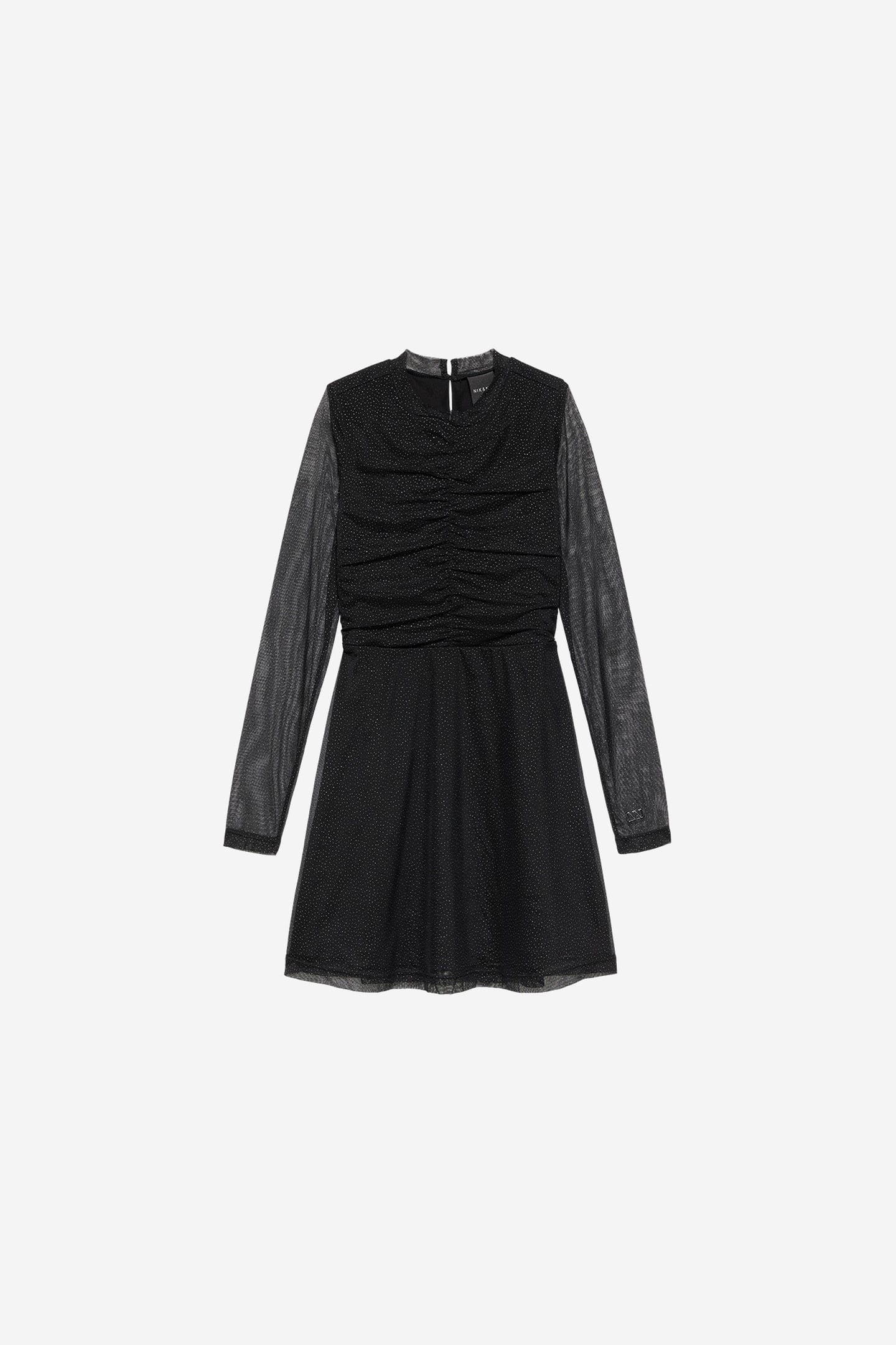 FILEA SPARKLE MESH DRESS BLACK 1