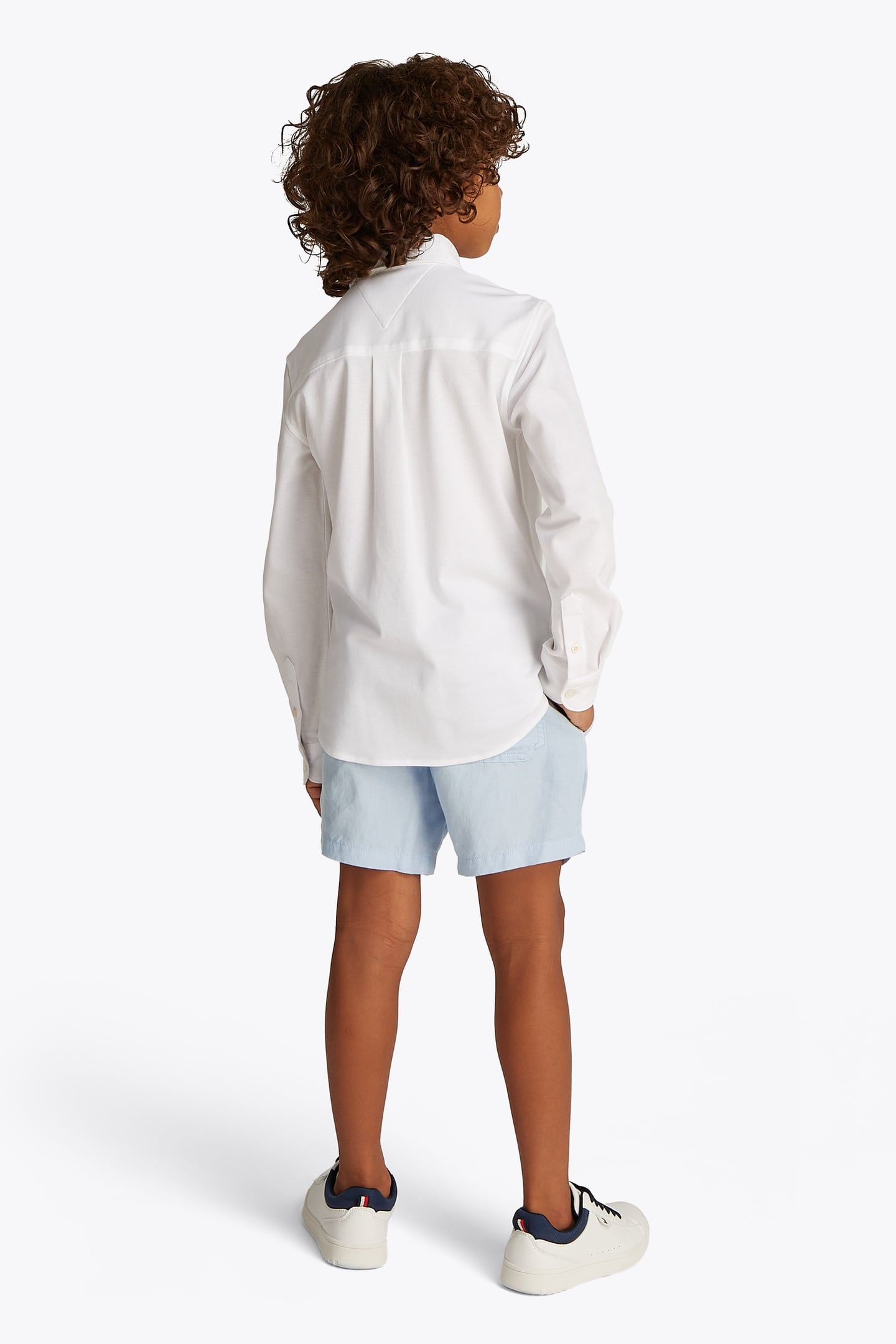 BOYS LINEN VISCOSE SHORT BREEZY BLUE 2