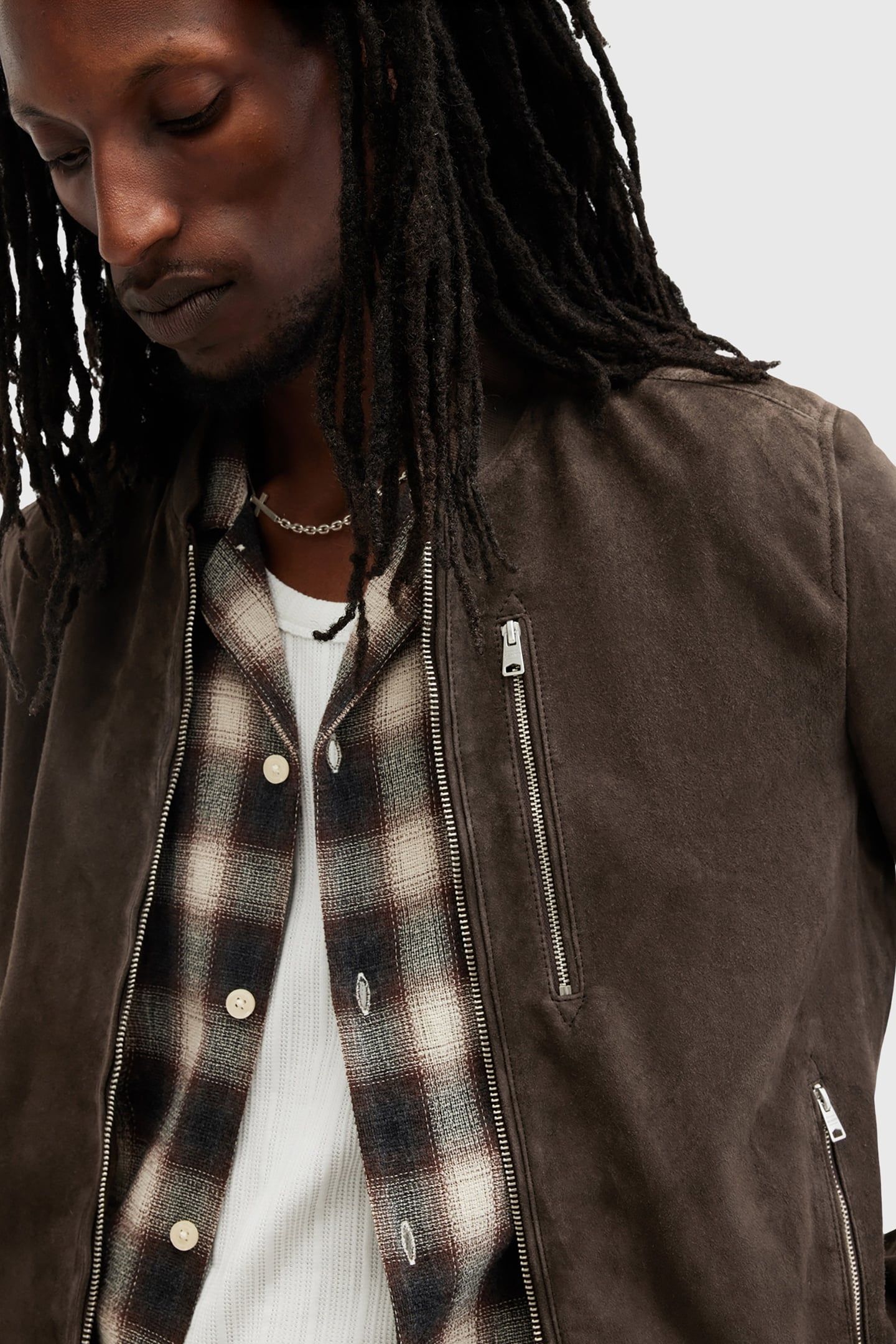 KEMBLE SUEDE BOMBER WOODLAND BROWN 9