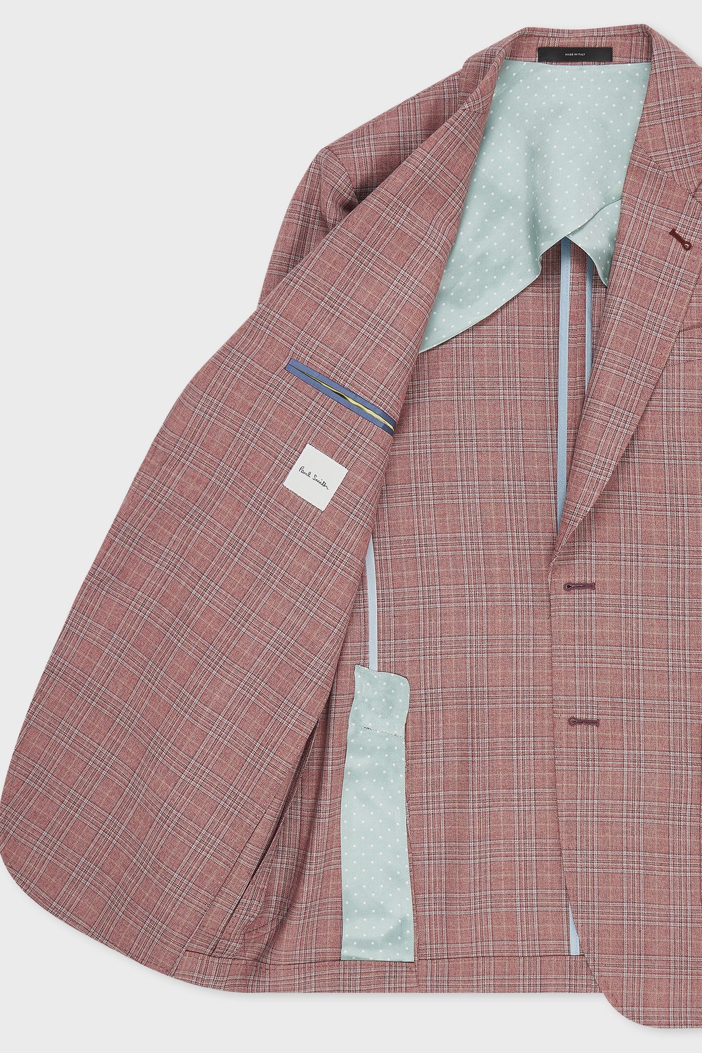MENS 2 BUTTON JACKET CORAL RED 6