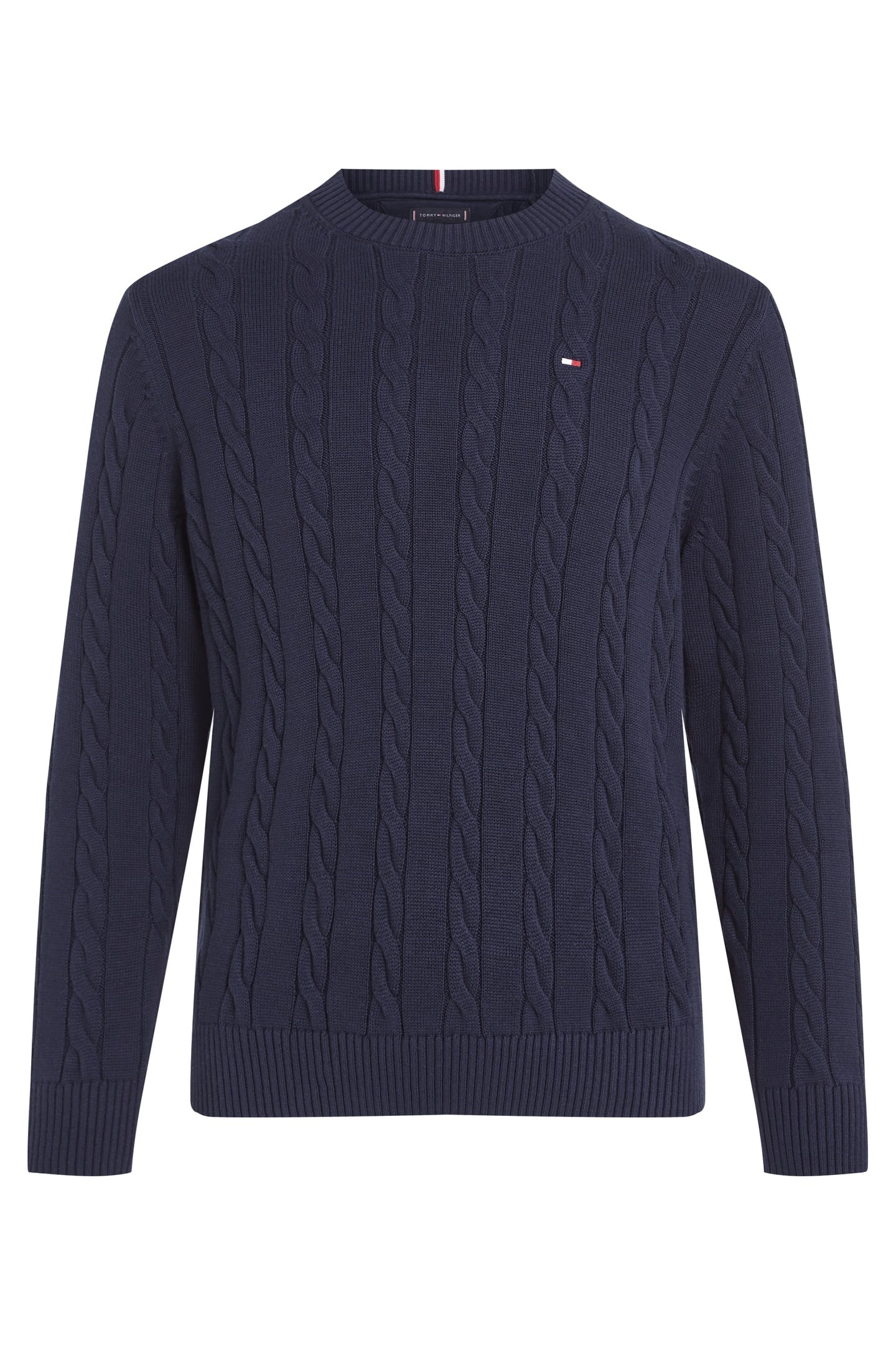 BOYS CREW NECK COTTON CABLE DARK NIGHT NAVY 3