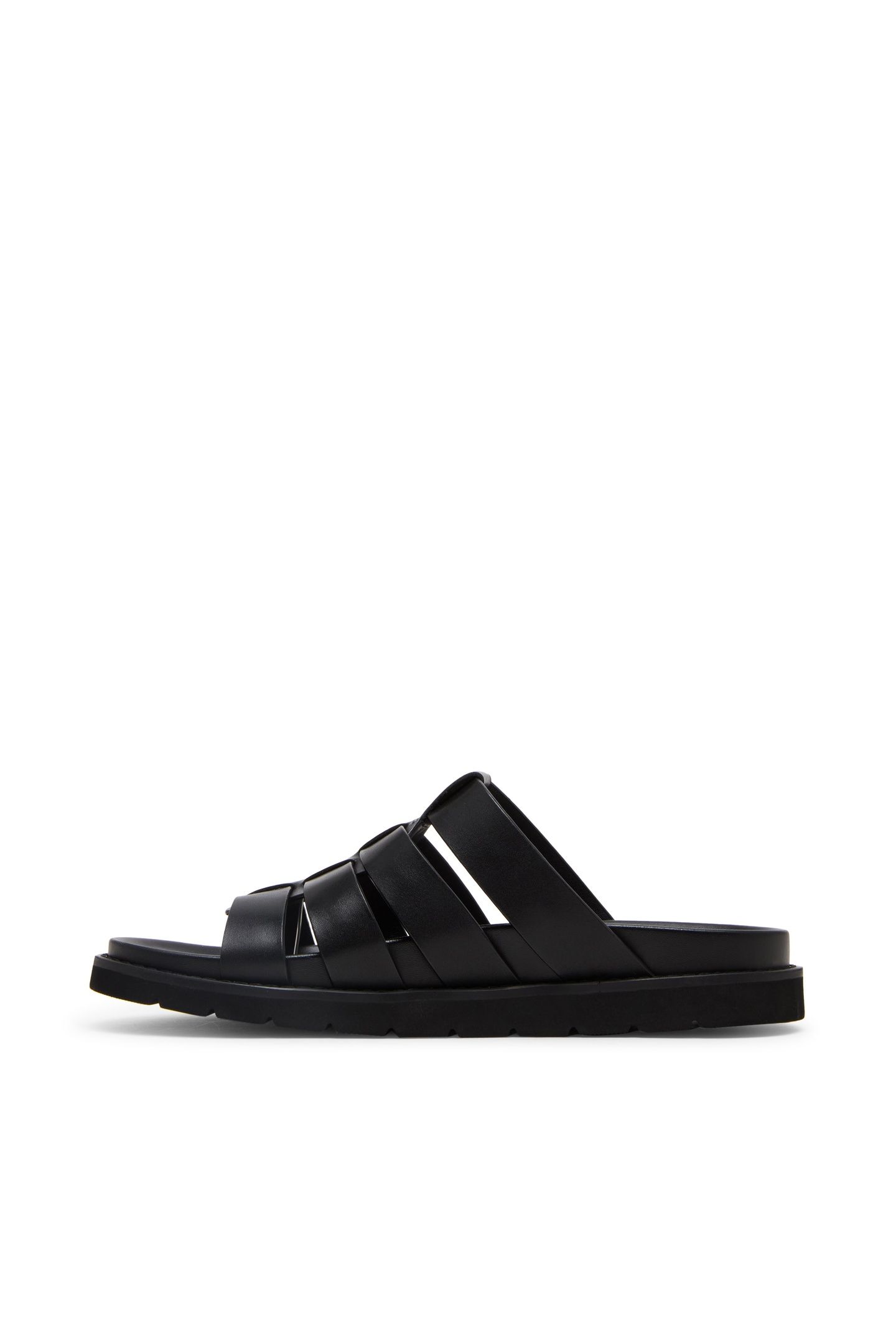 ANKARA SANDALS BLACK LEATHER 8