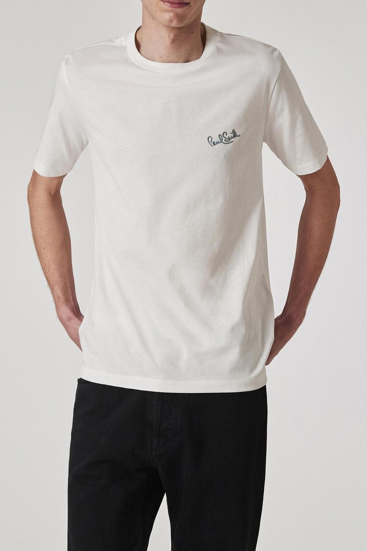 MENS LOGO PRINT TSHIRT WHITE 1