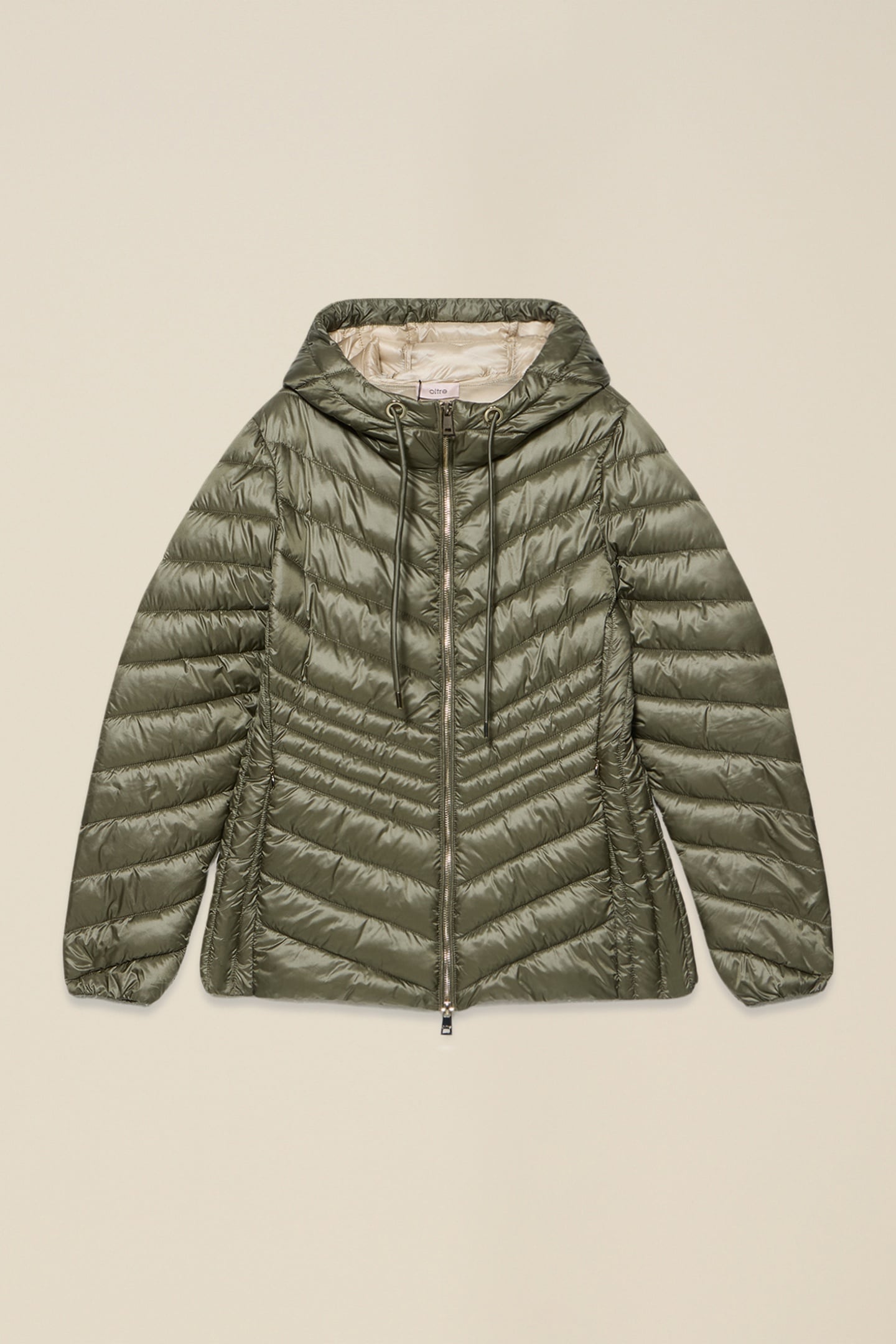 LIGHTWEIGHT HOODED DOWN JACKET MILITARY GREEN 3