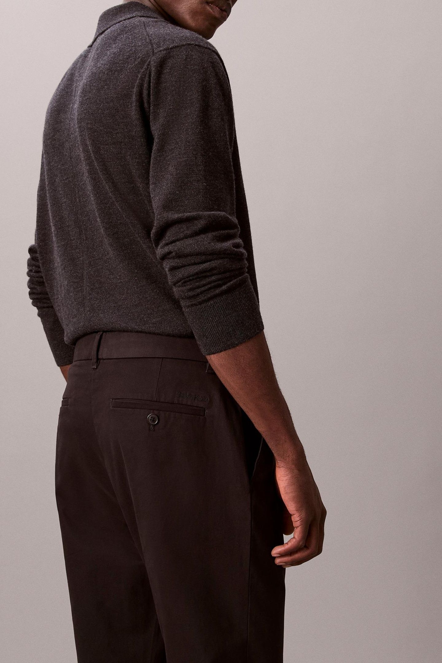 SLIM TAPERED SATEEN BLACK 4